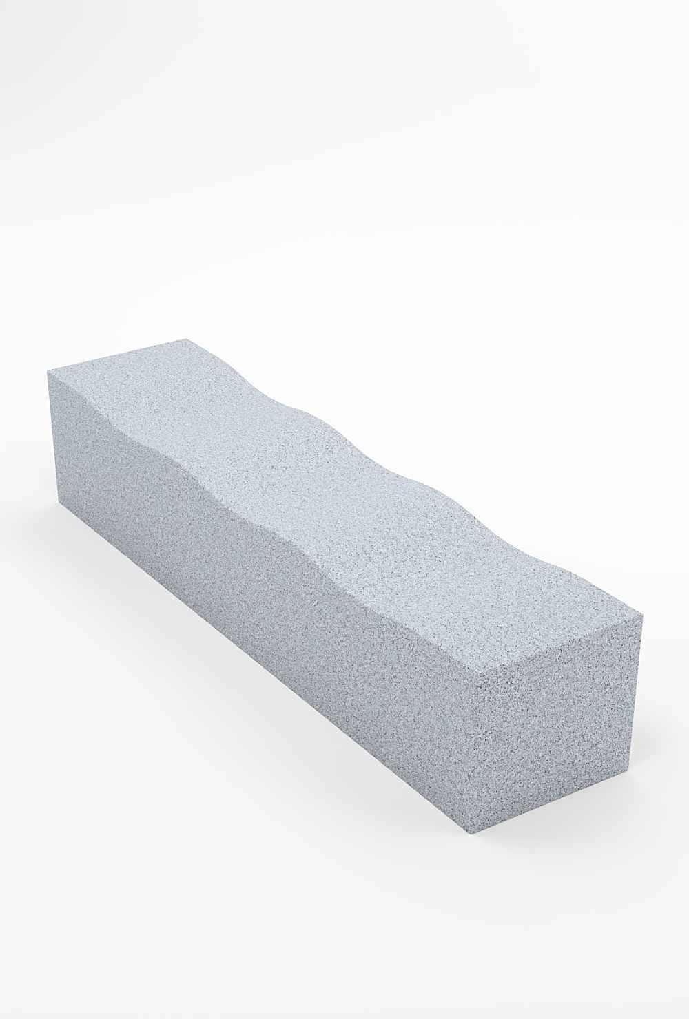 Serpentine bench in granite Factory Furniture