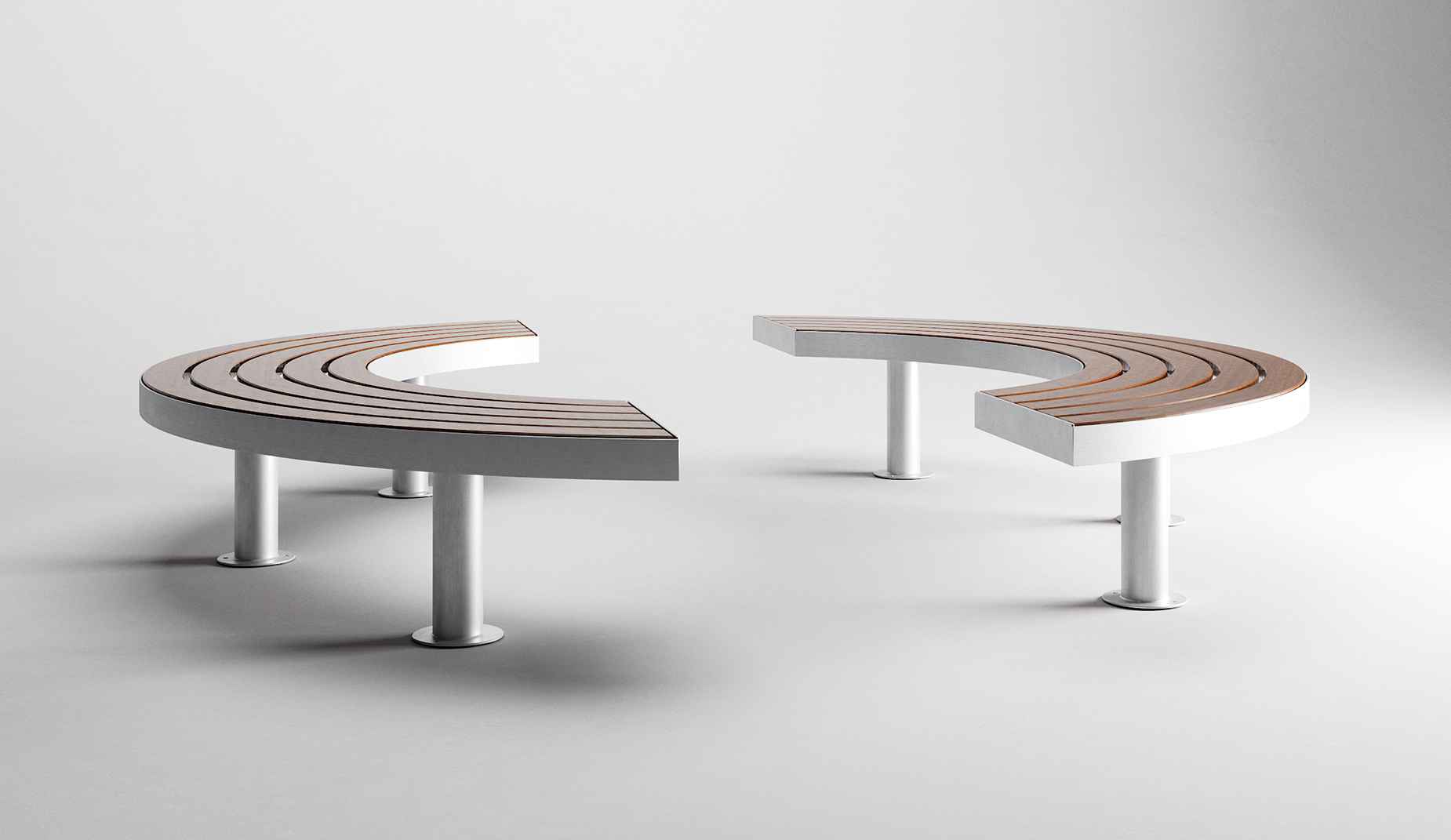 Tree Access bench in hardwood Factory Furniture