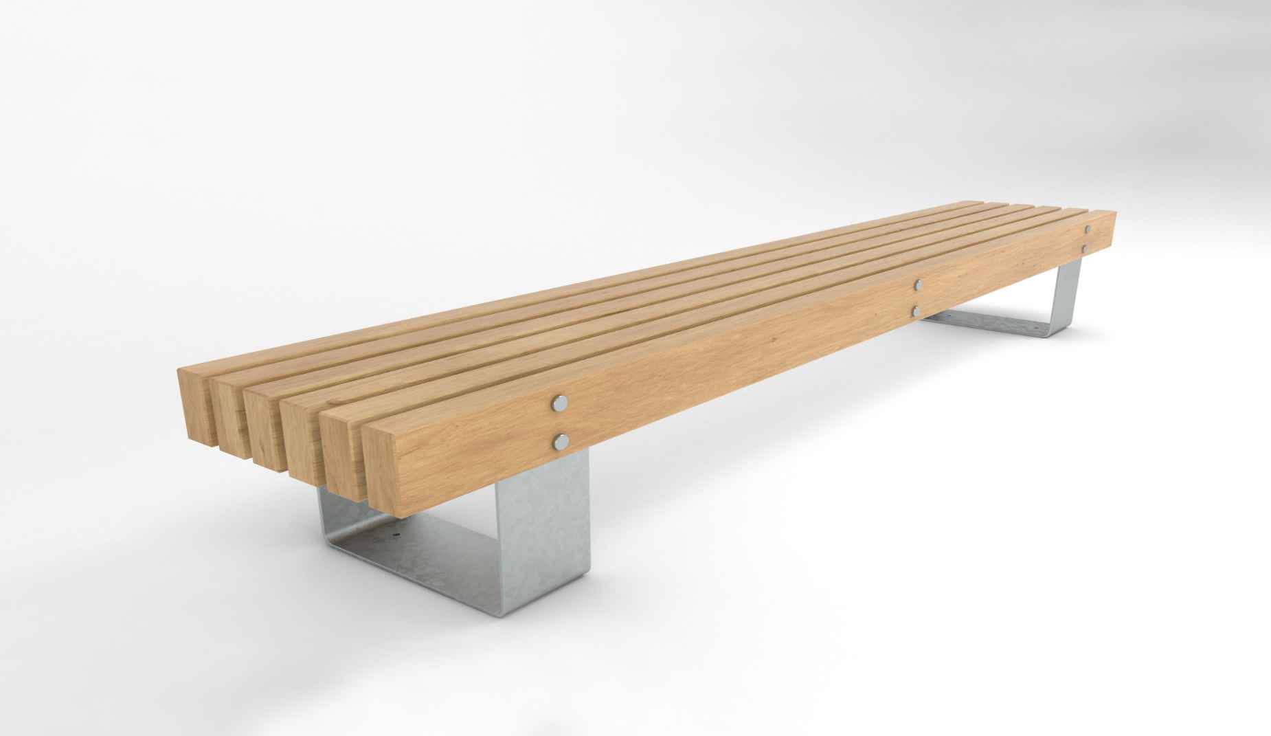 Quay bench in hardwood Factory Furniture