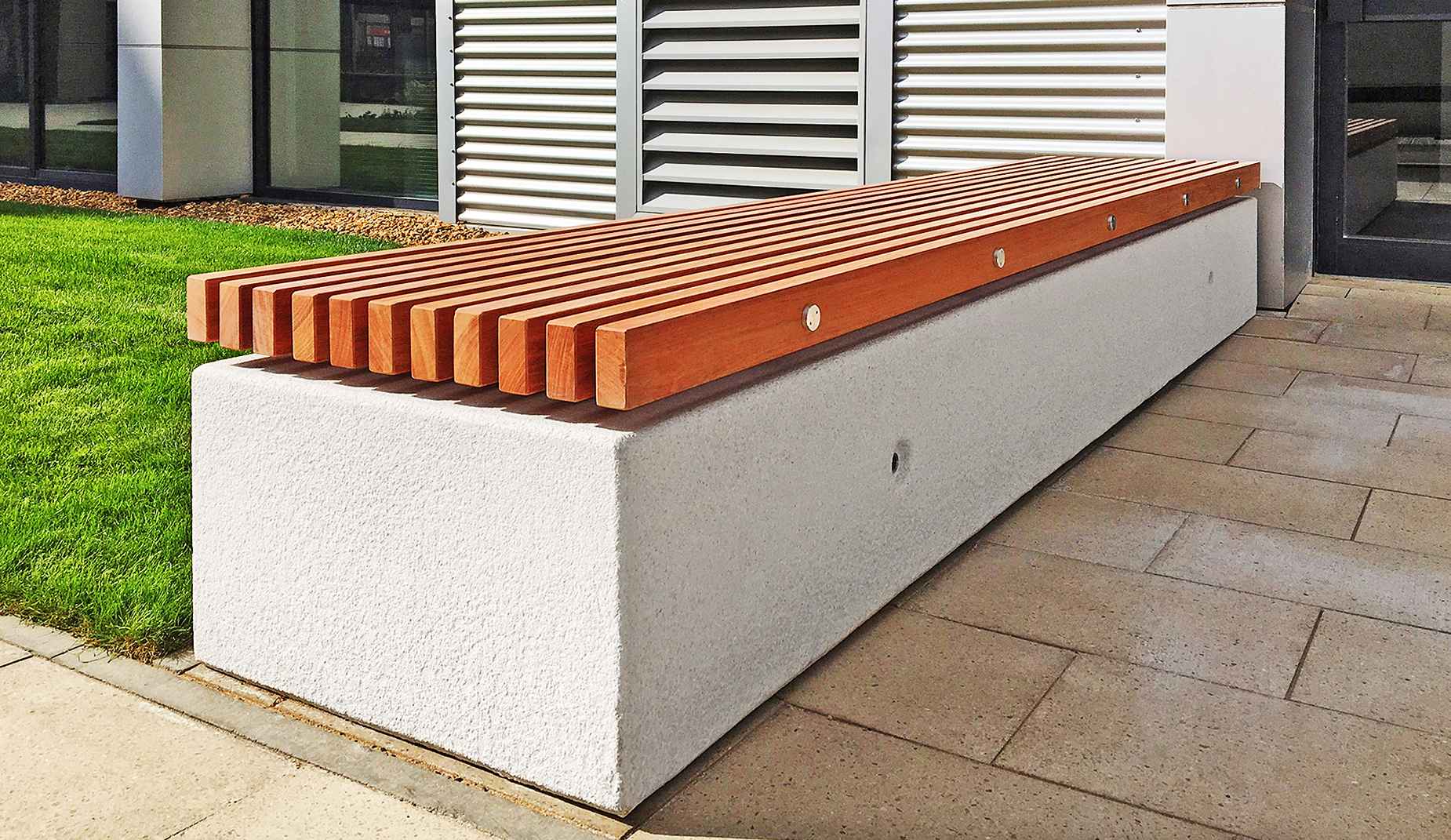 Soca bench in concrete Factory Furniture