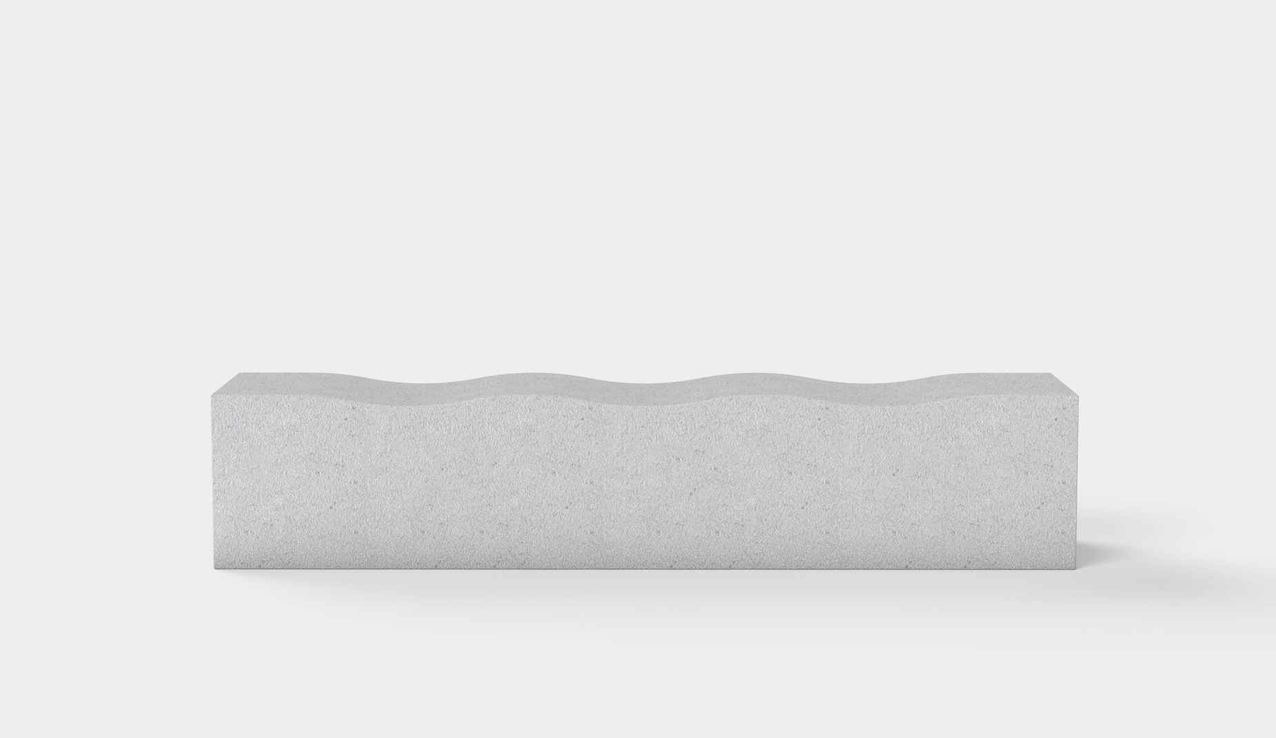 Serpentine bench in granite Factory Furniture
