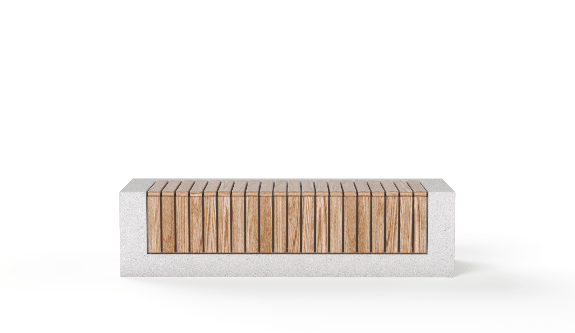 R-FF1046-Ca Rakt Bench (Concrete) – Vers1 – View 3 – 1850X1071