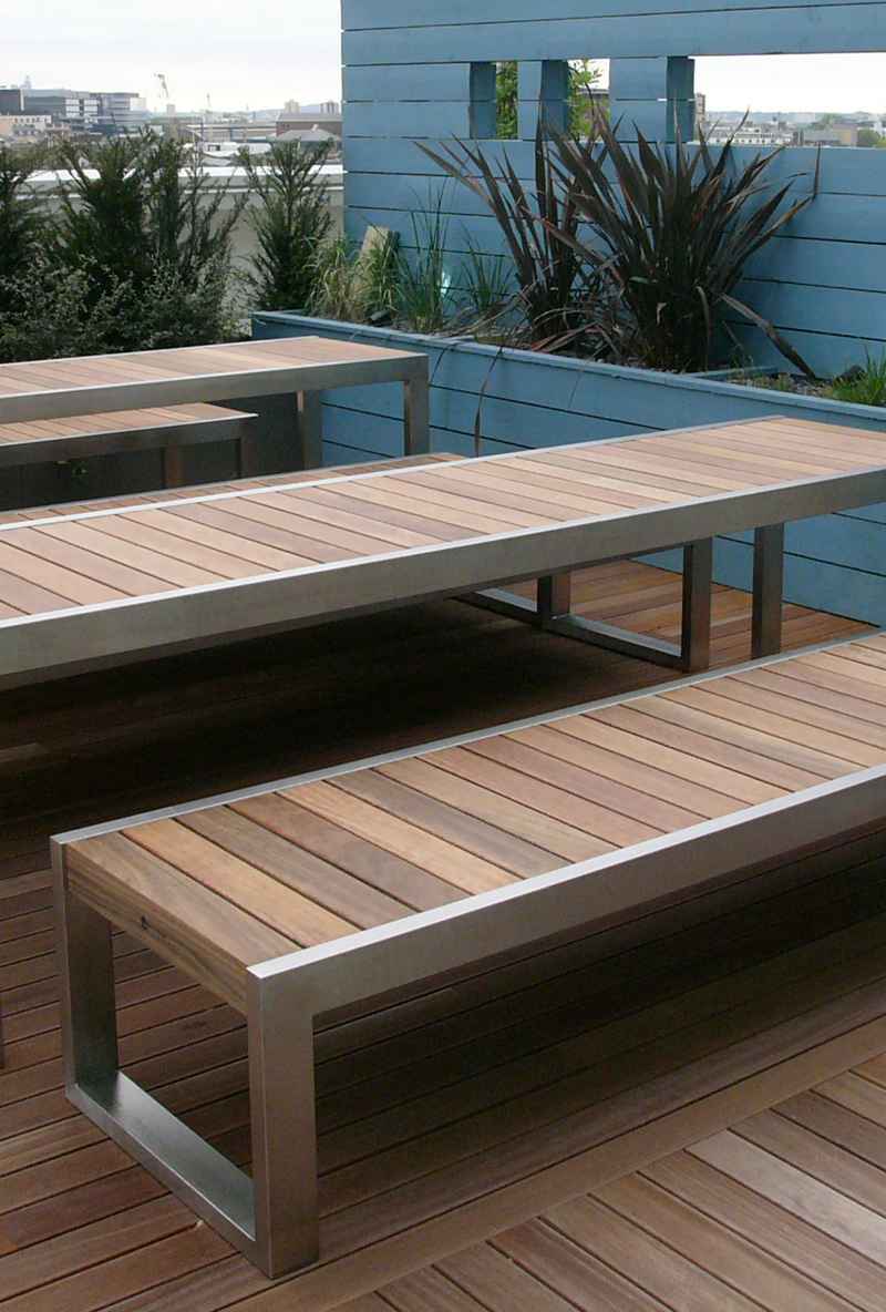 SKOP bench in hardwood Factory Furniture