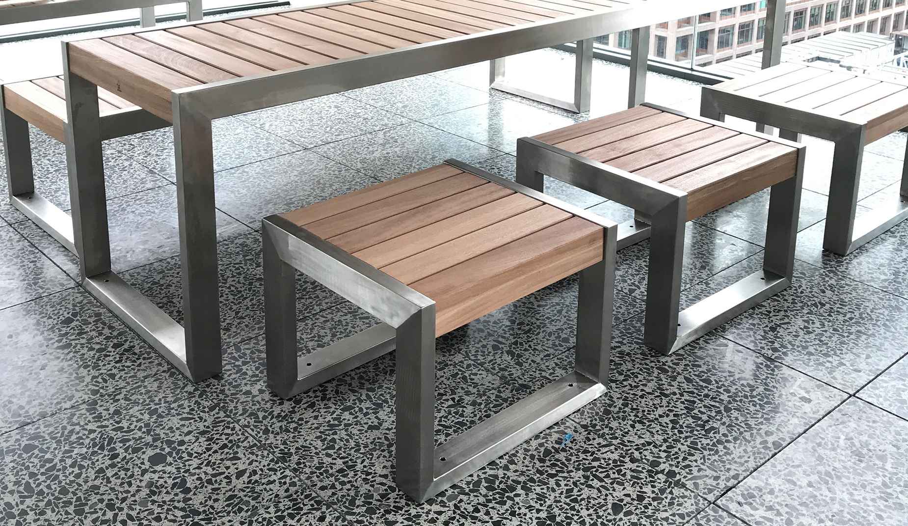 SKOP stool in hardwood Factory Furniture