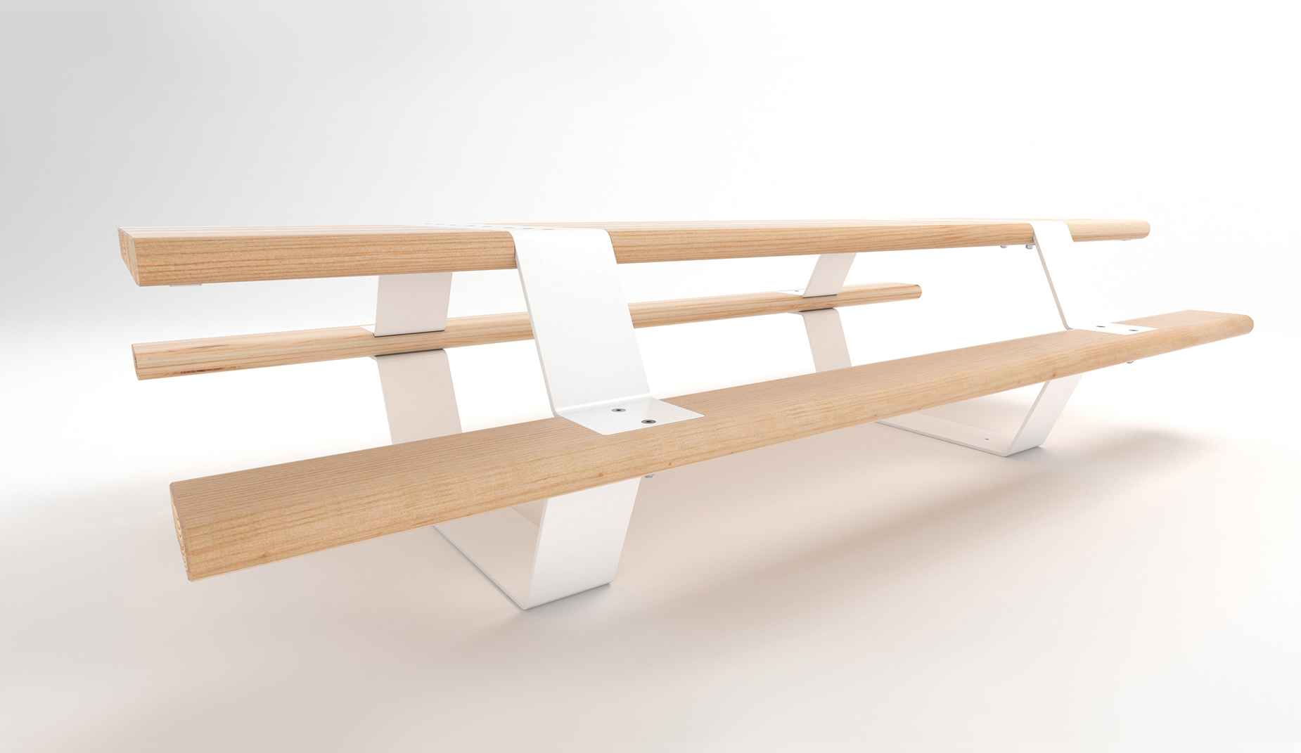 North picnic table in hardwood Factory Furniture