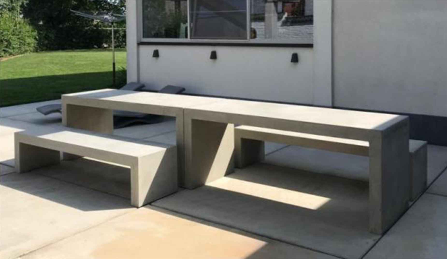 Bloc bench in Concrete Factory Furniture