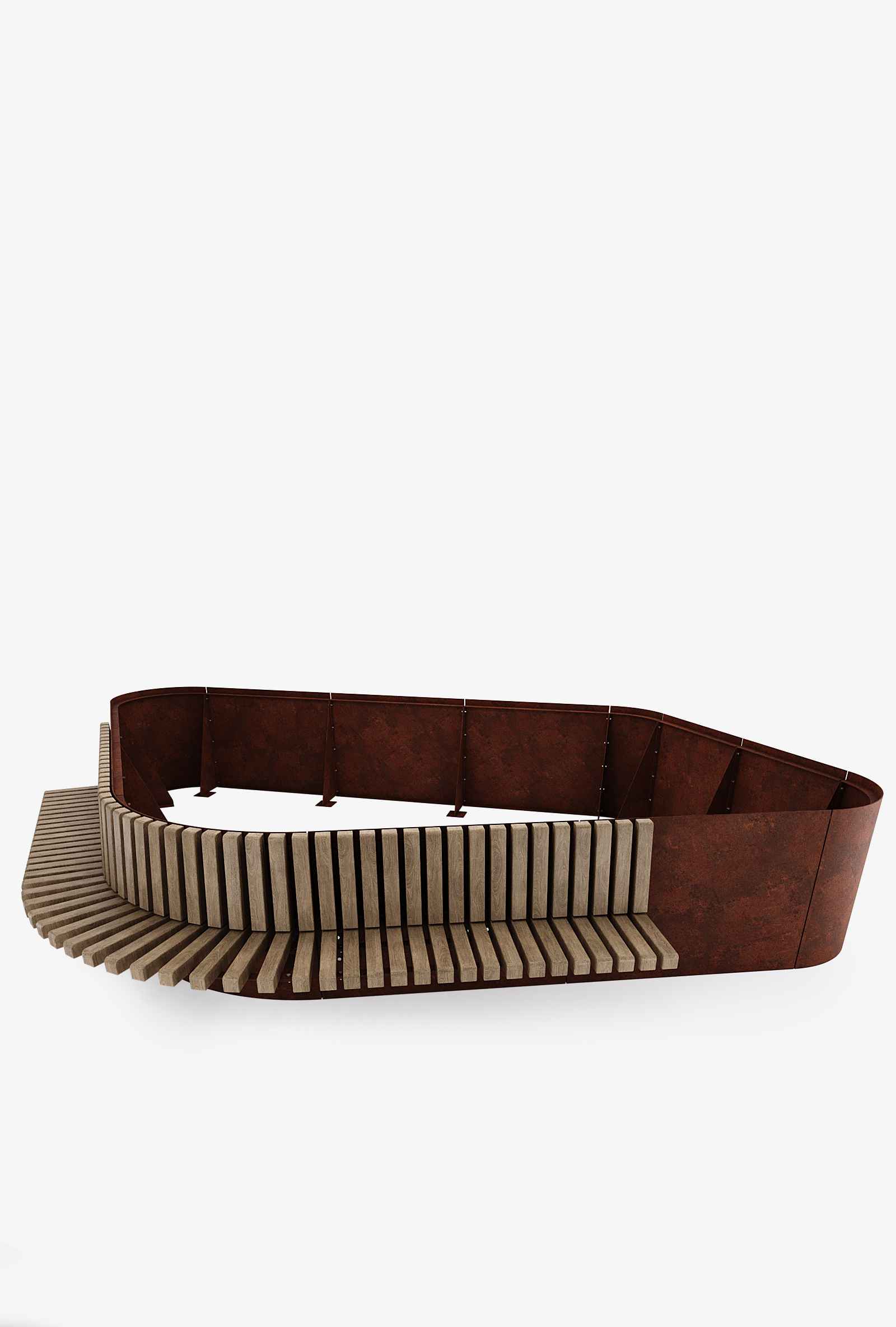 Cubit Edge Planter in hardwood Factory Furniture