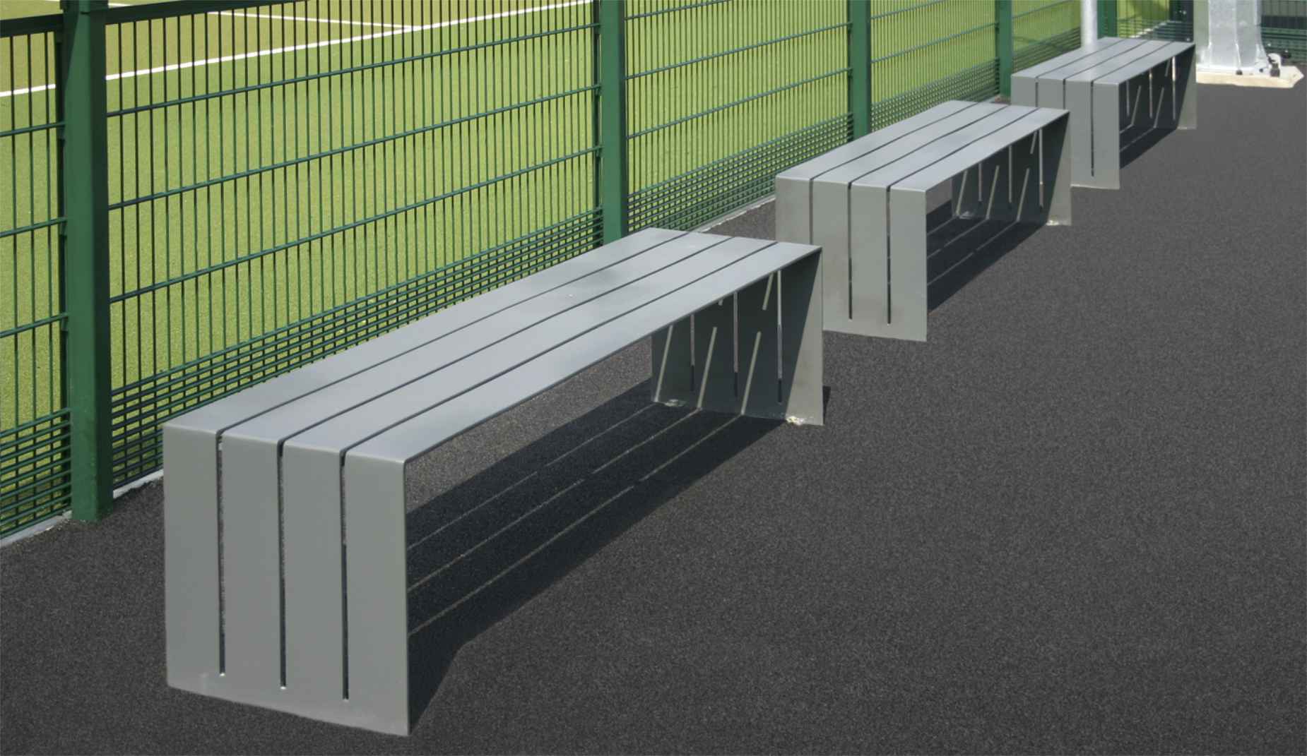 Bloc bench in steel Factory Furniture