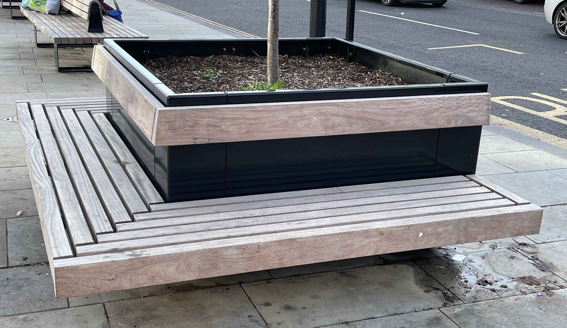 Cubit Fold Top Planter in hardwood Factory Furniture