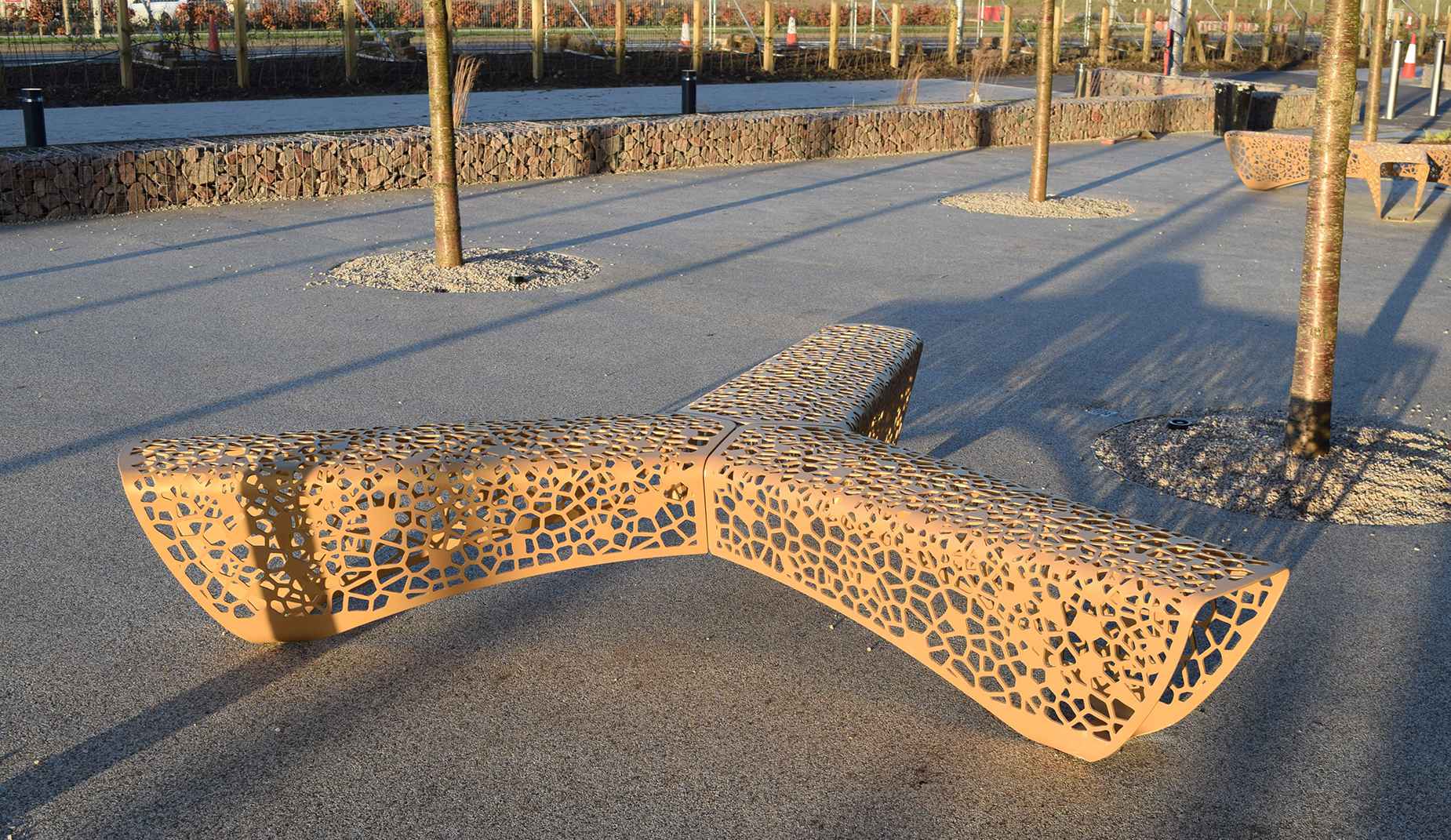 OSSO³  bench in metal Factory Furniture