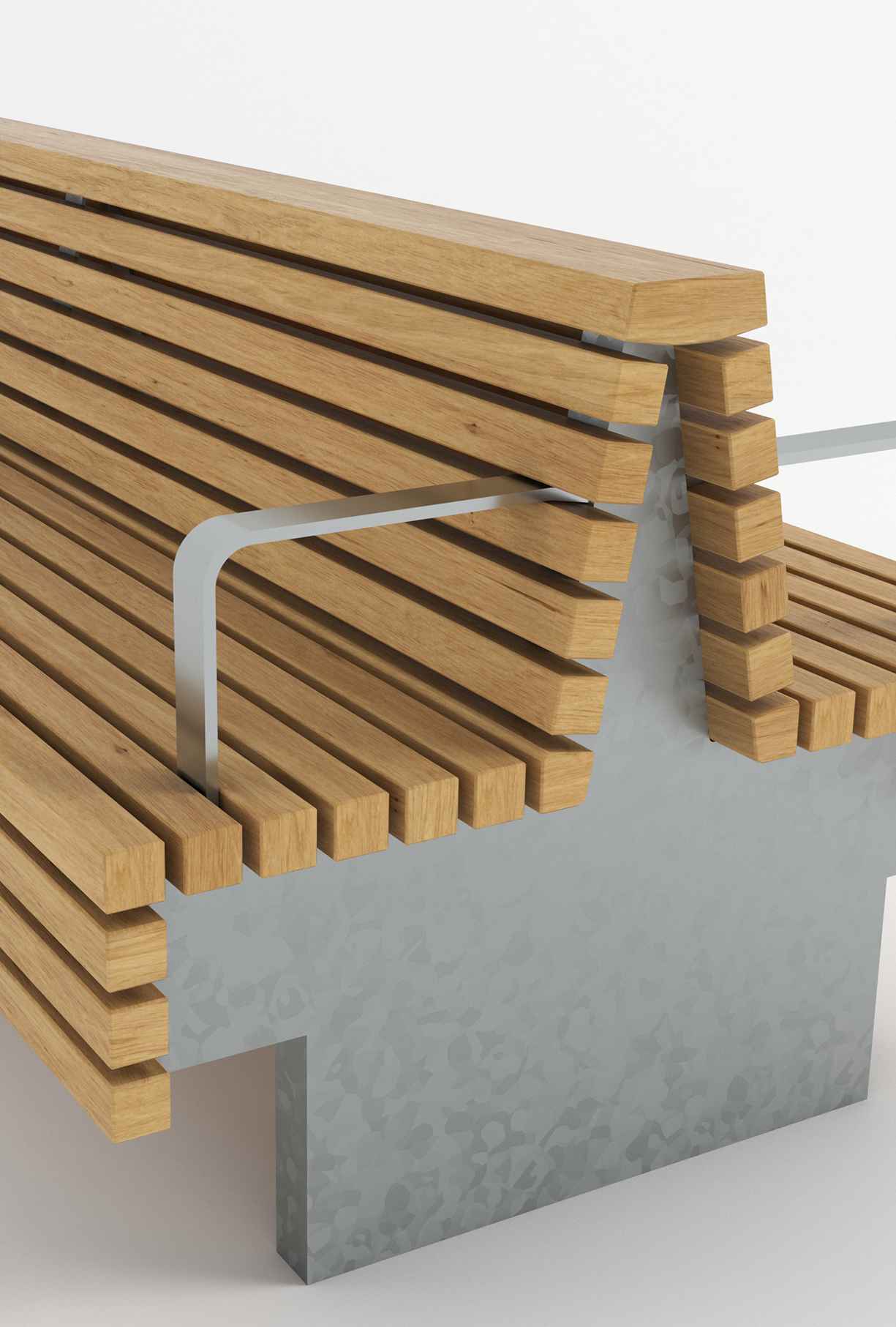 Tord Double Seat in hardwood Factory Furniture