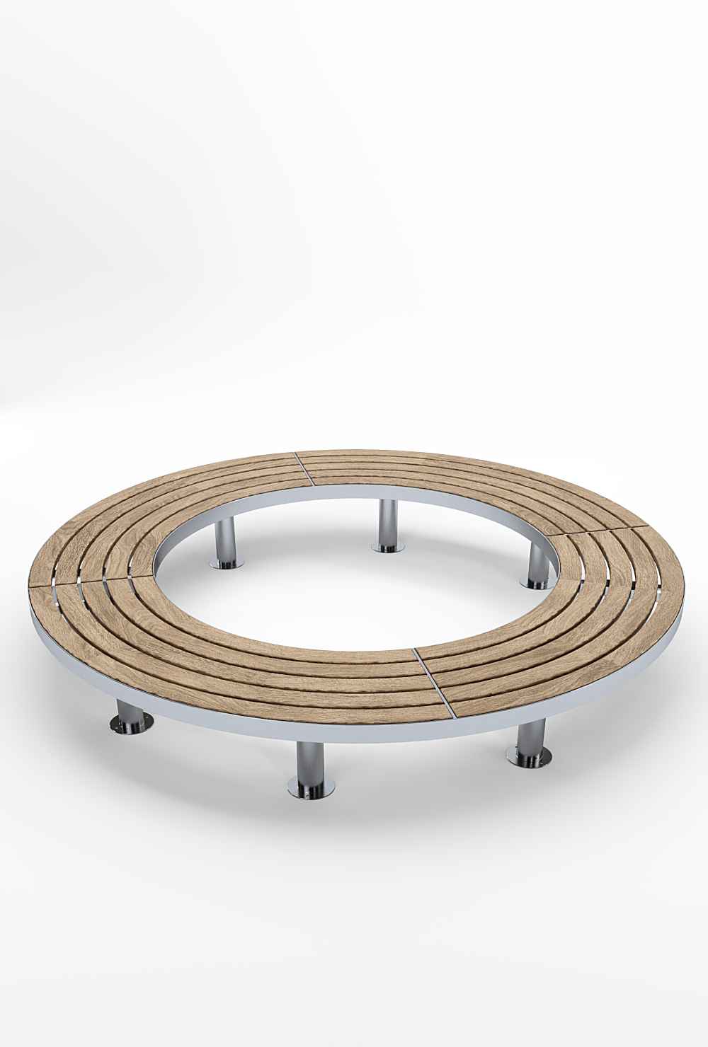 Tree bench in hardwood Factory Furniture