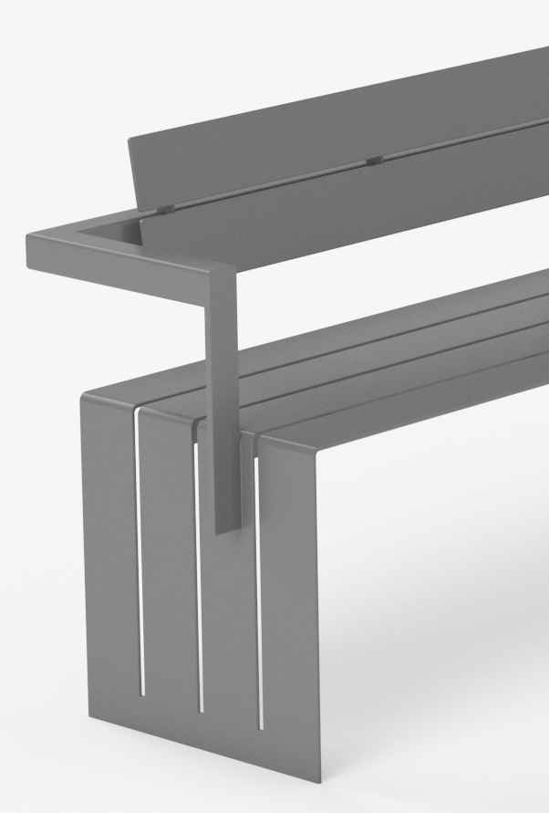 Bloc seat in steel Factory Furniture