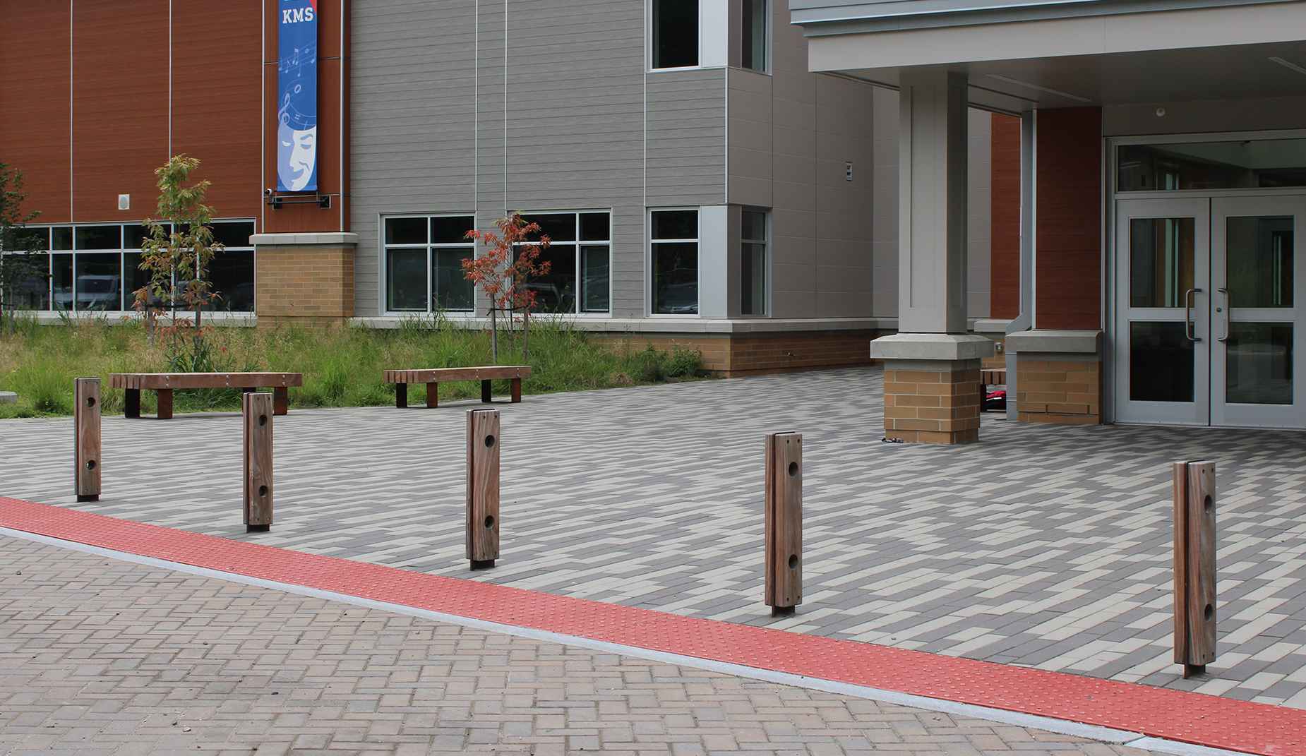Quay Bollard Cycle Stand in hardwood Factory Furniture