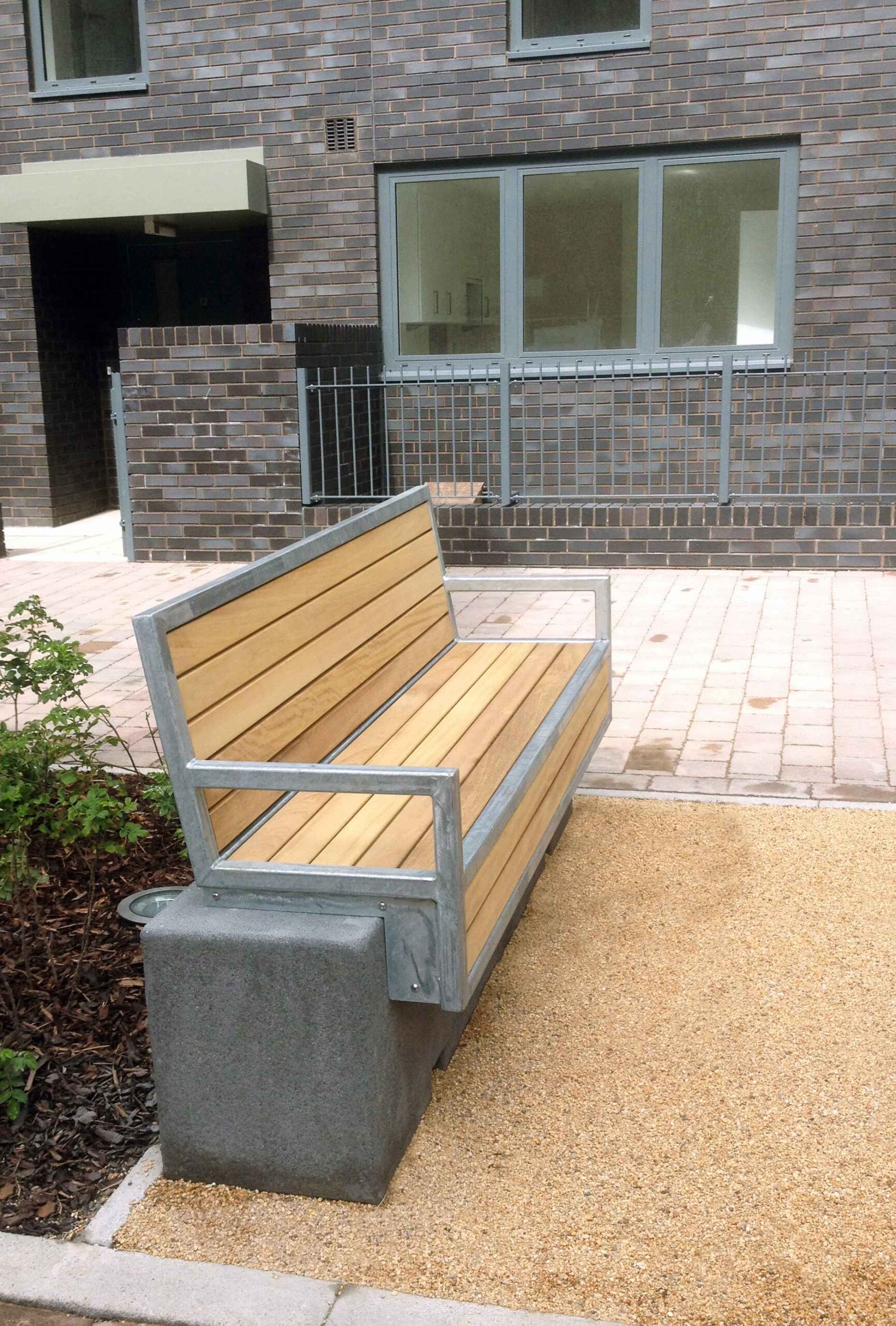 Util Wall seat in hardwood Factory Furniture