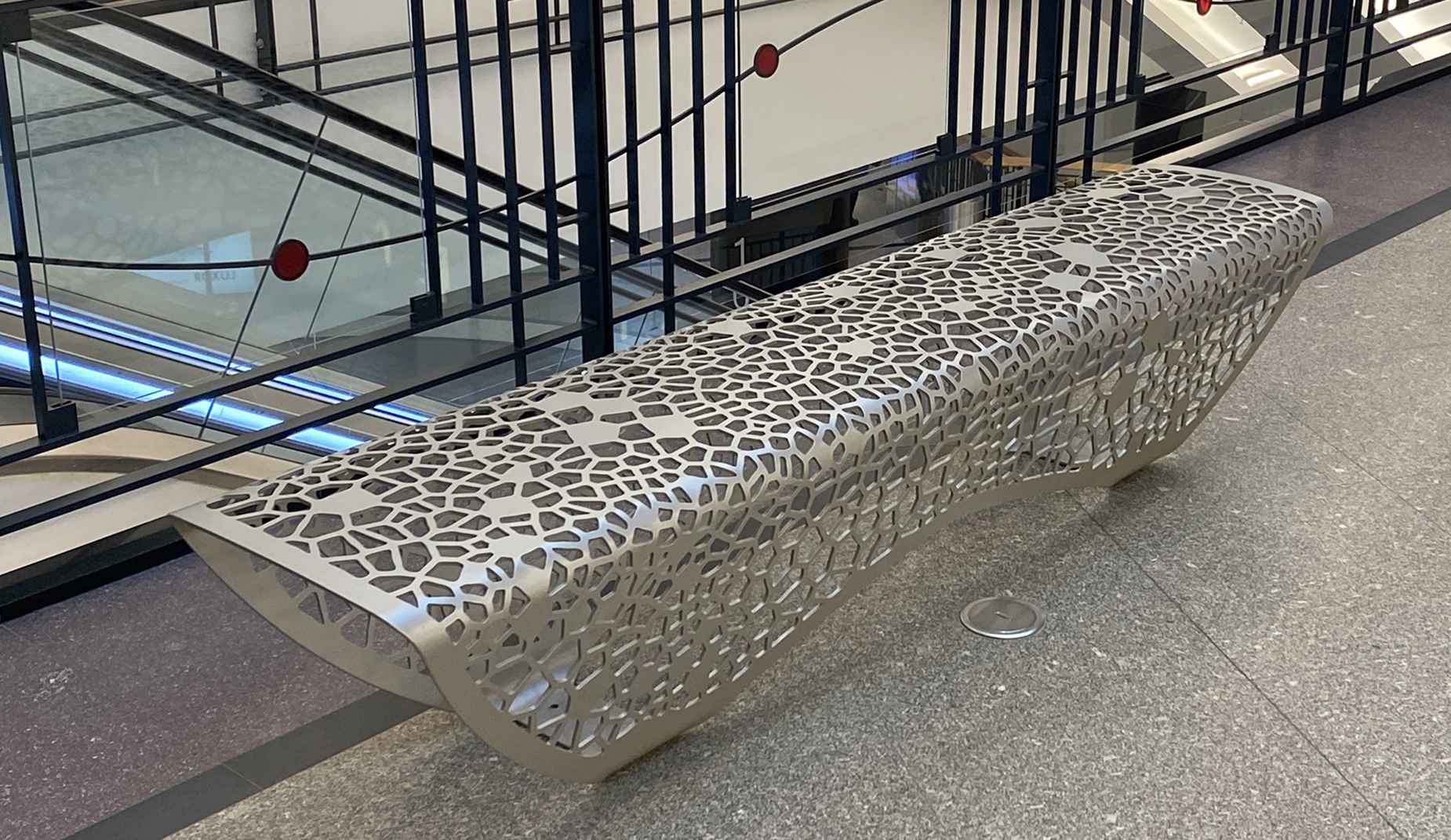 OSSO²  bench in metal Factory Furniture