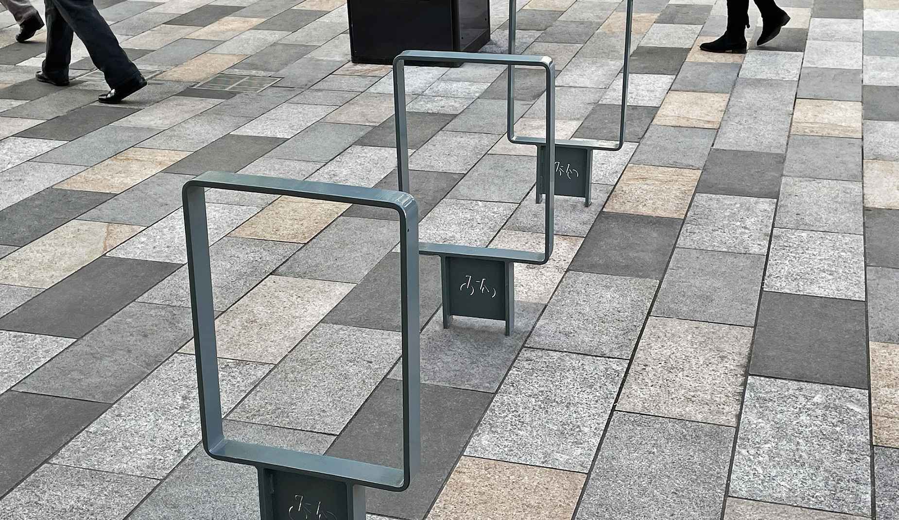 Murton Cycle Stand in steel Factory Furniture