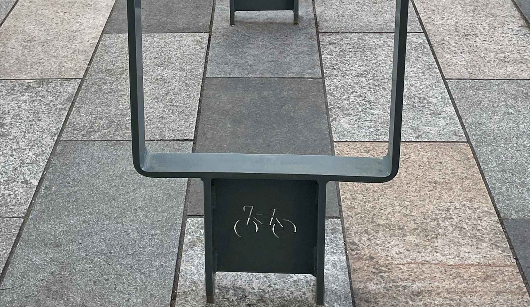 Murton Cycle Stand in steel Factory Furniture