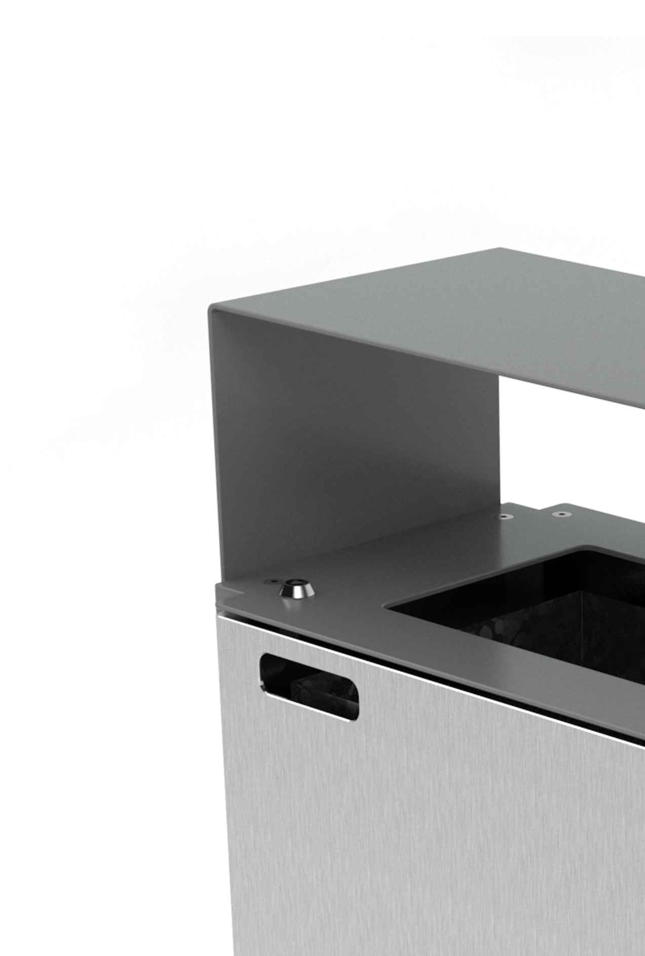Murton bin in steel Factory Furniture