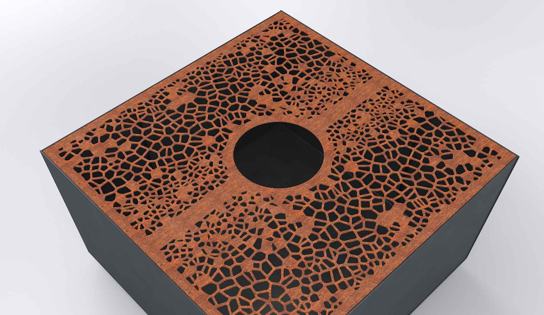 Osso Planter in steel Factory Furniture