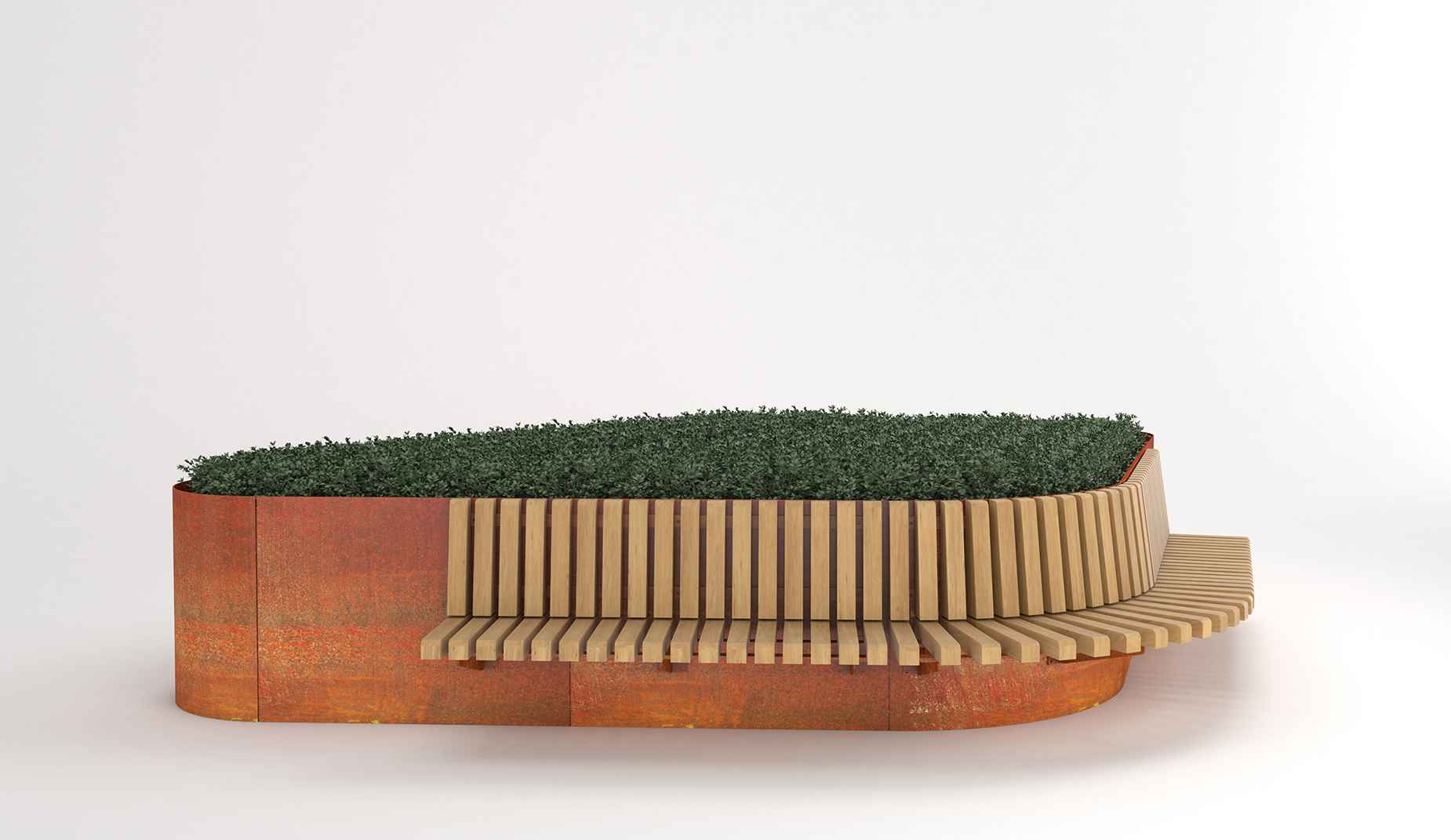 Cubit Edge Planter in hardwood Factory Furniture
