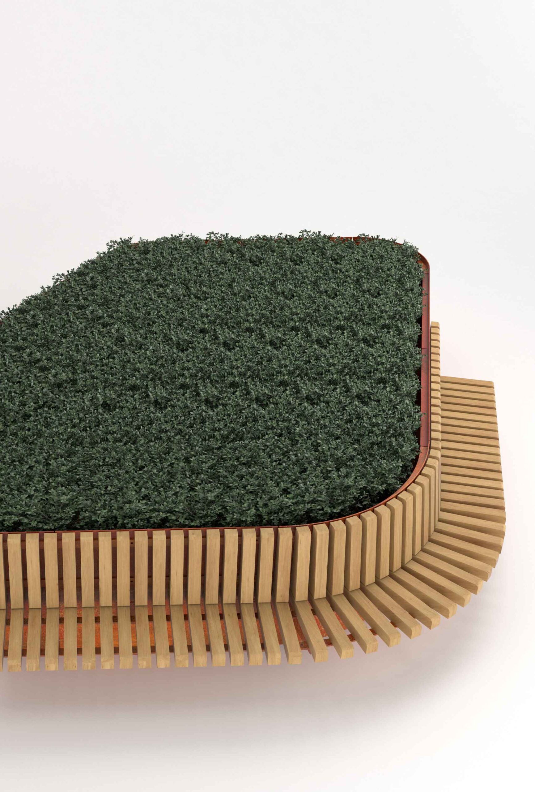 Cubit Edge Planter in hardwood Factory Furniture