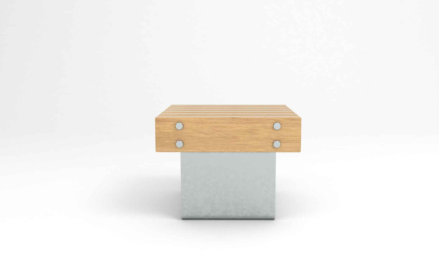 Quay stool in hardwood Factory Furniture