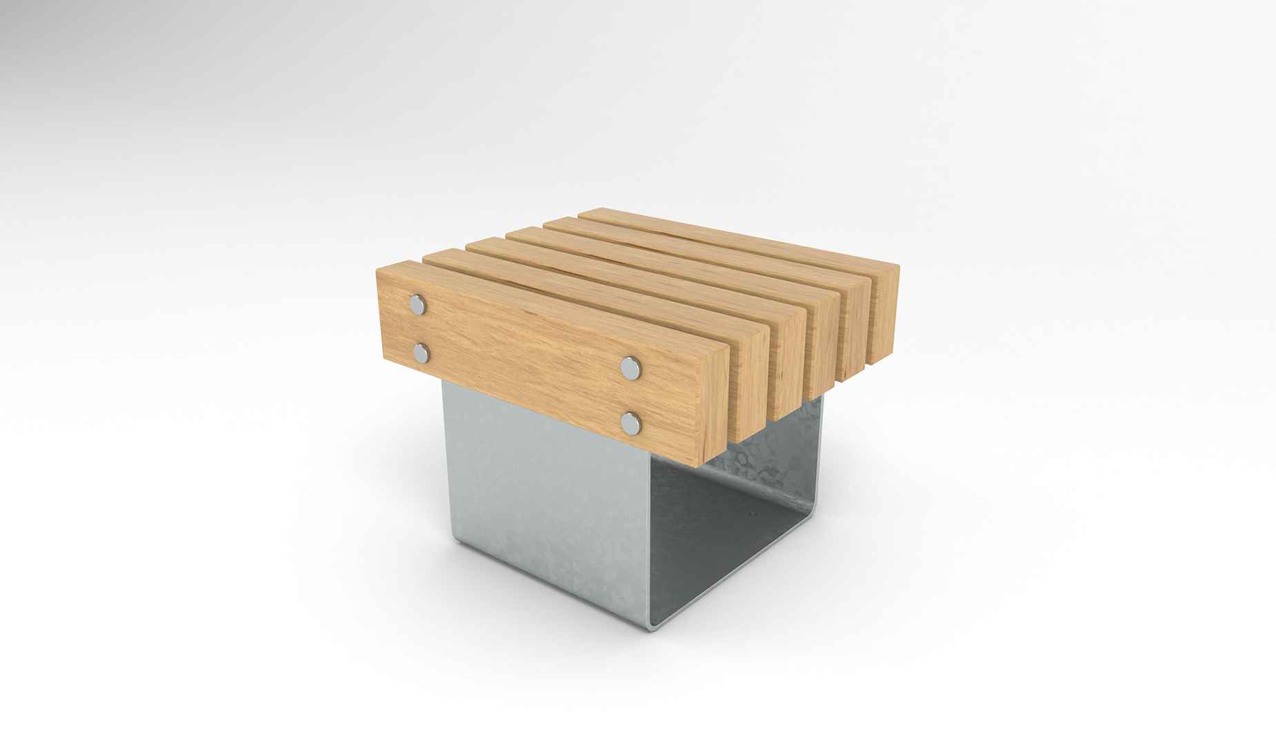 Quay stool in hardwood Factory Furniture