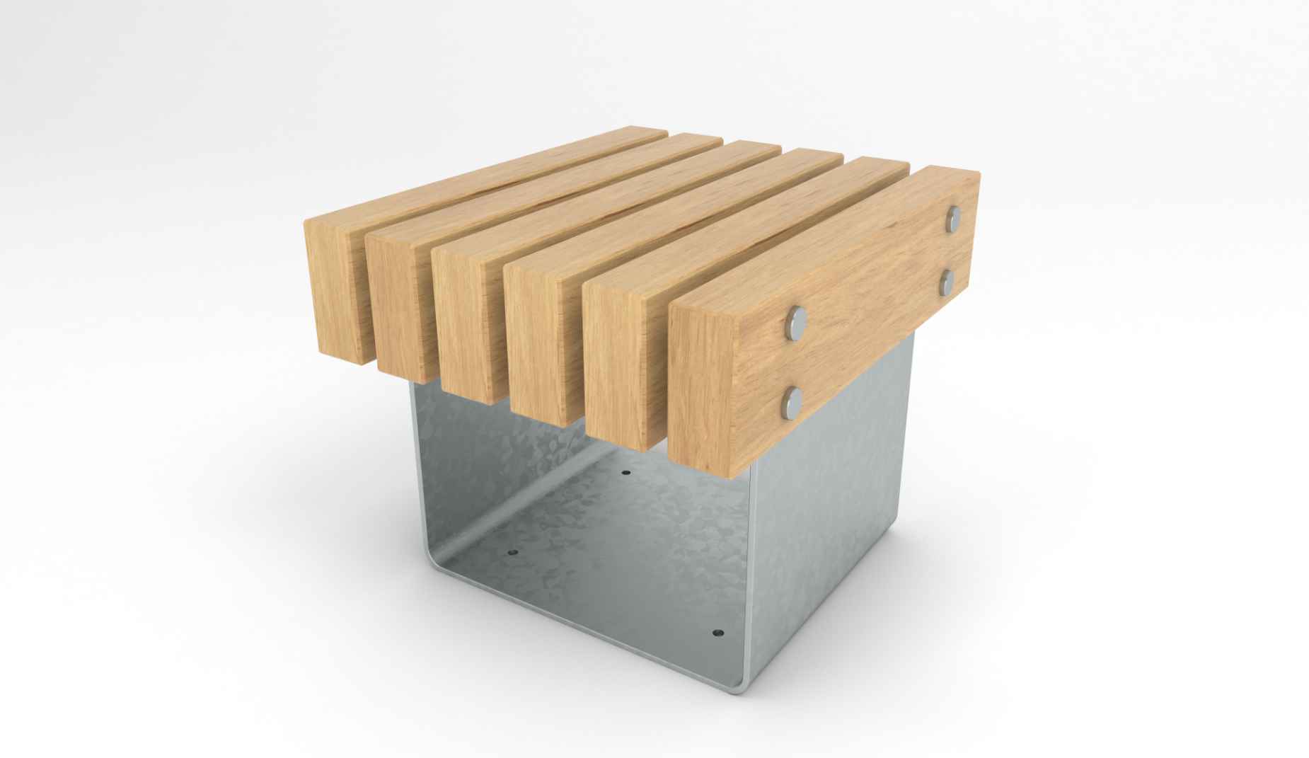 Quay stool in hardwood Factory Furniture