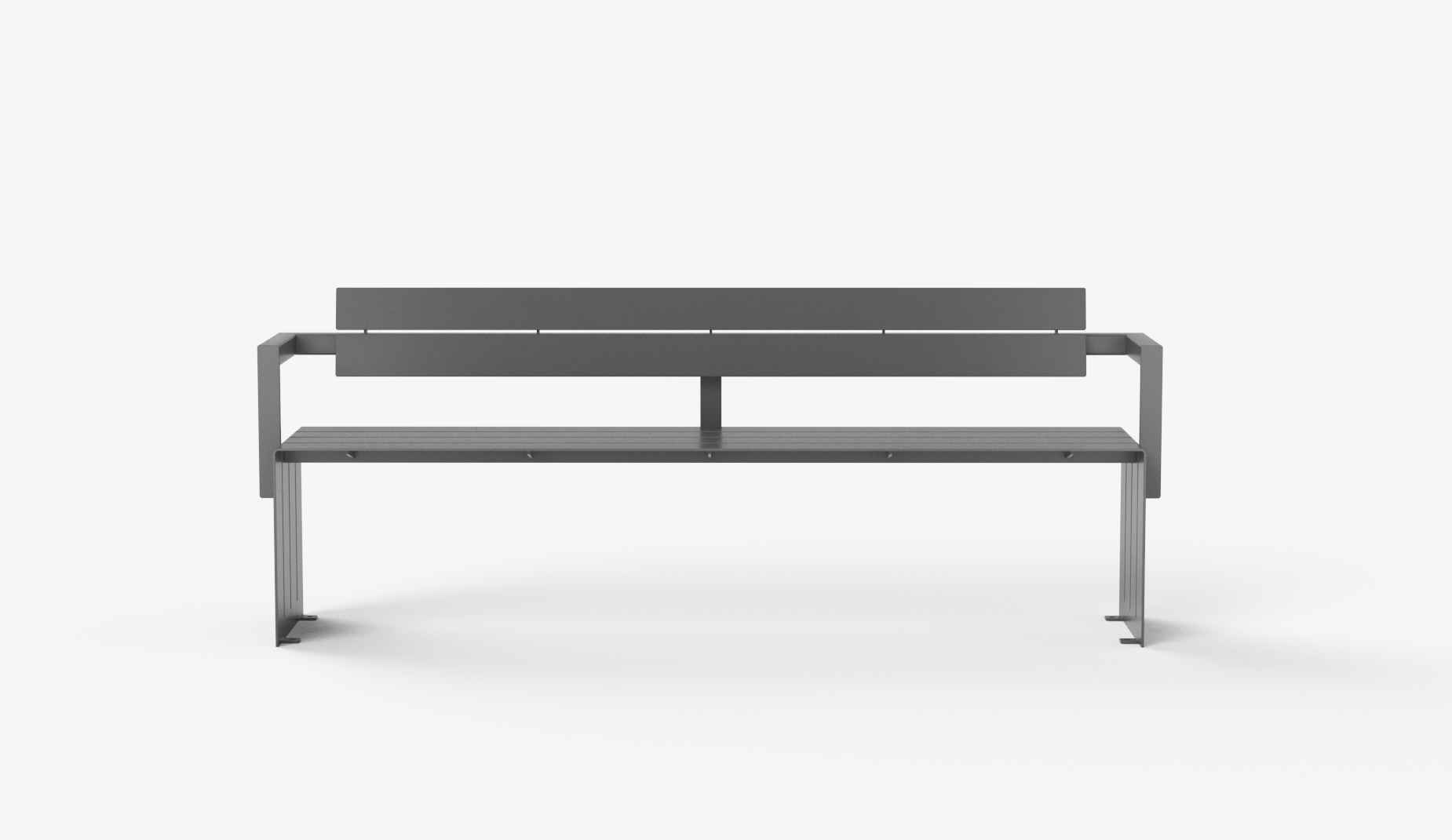 Bloc seat in steel Factory Furniture