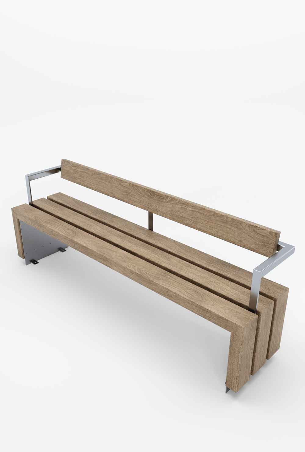 Bloc seat in hardwood Factory Furniture
