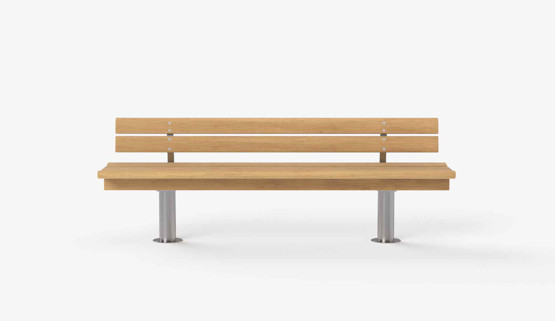 Scroll seat in hardwood Factory Furniture