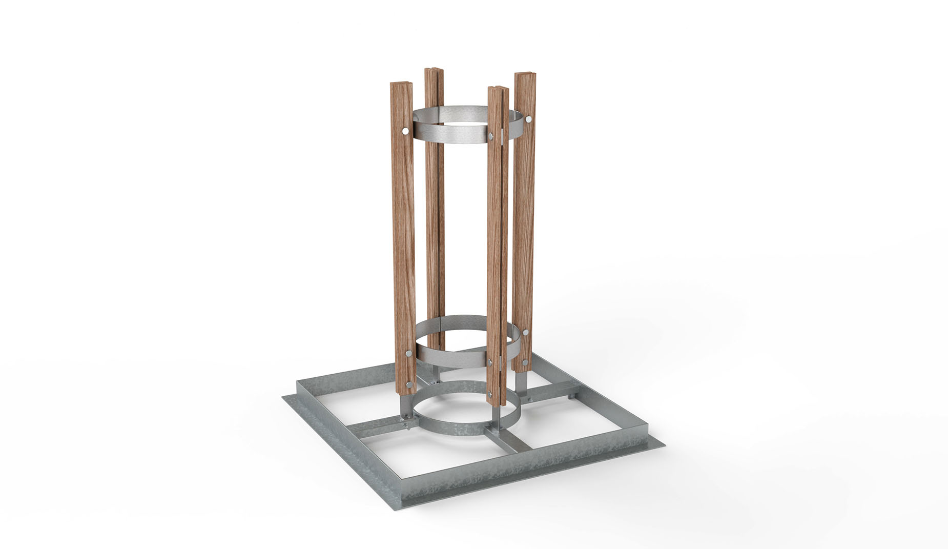 Chronos Tree Guard and Grille in hardwood Factory Furniture