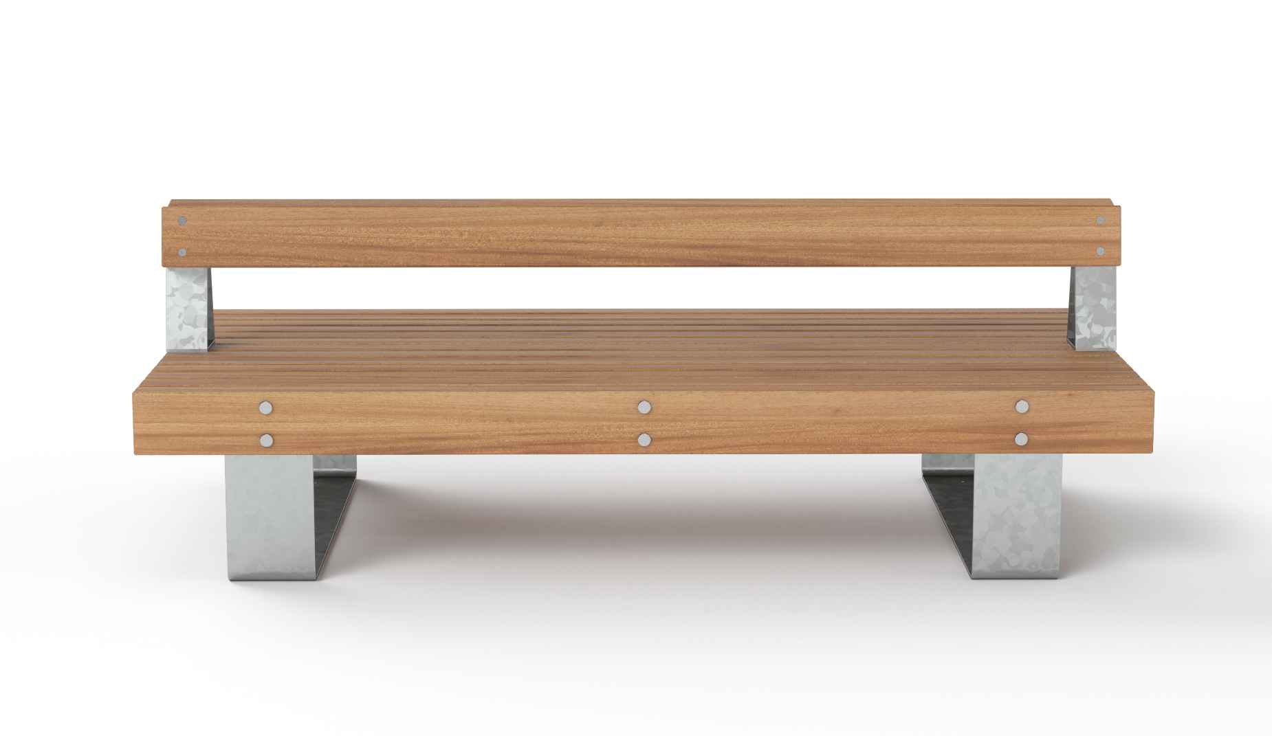 Quay Double seat in hardwood Factory Furniture
