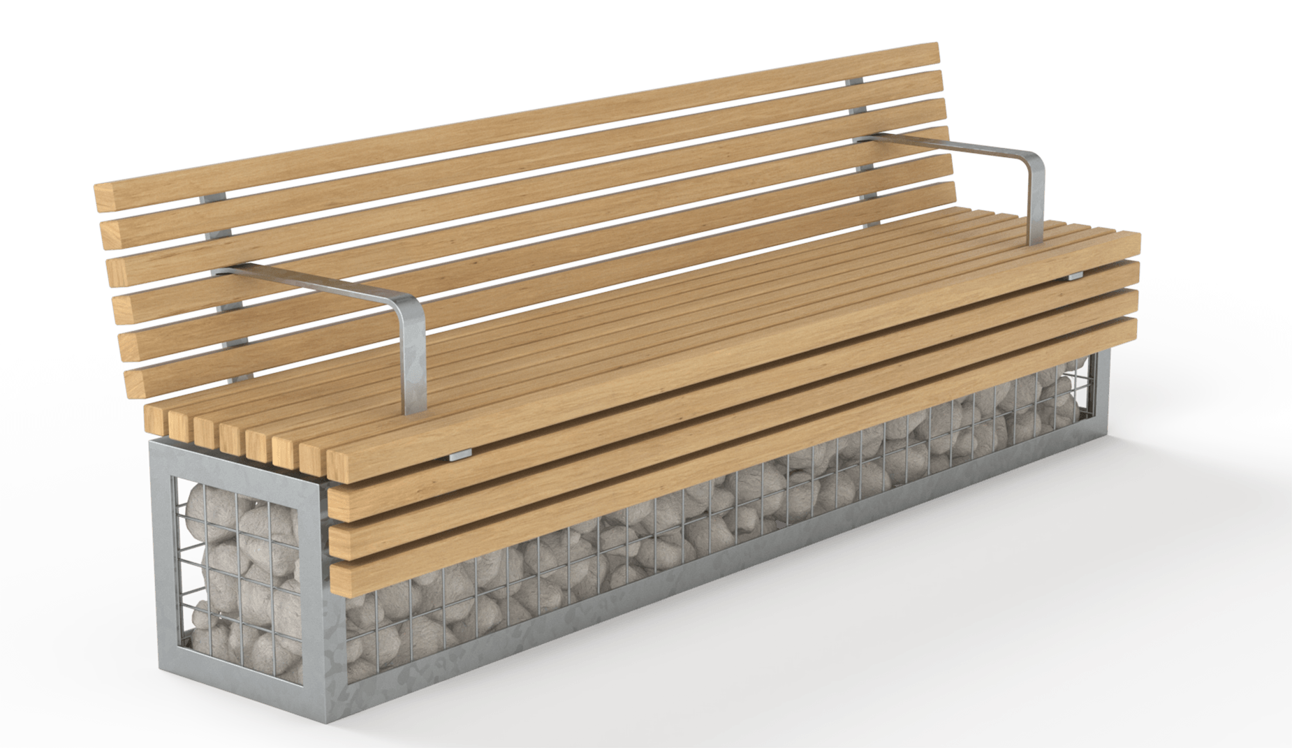 TORD Gabion Seat in hardwood Factory Furniture