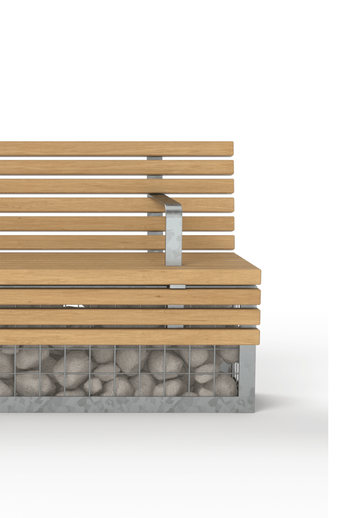 TORD Gabion Seat in hardwood Factory Furniture