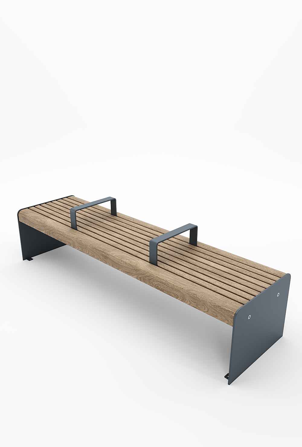 Ilford Straight bench in hardwood Factory Furniture