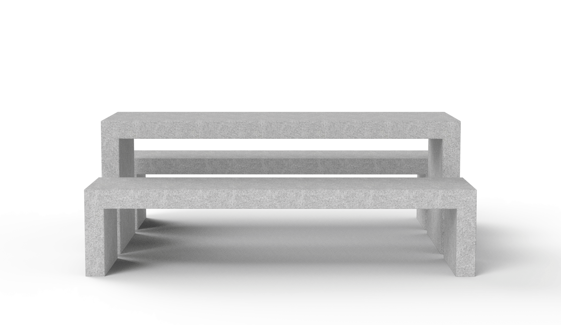 Bloc table in concrete Factory Furniture