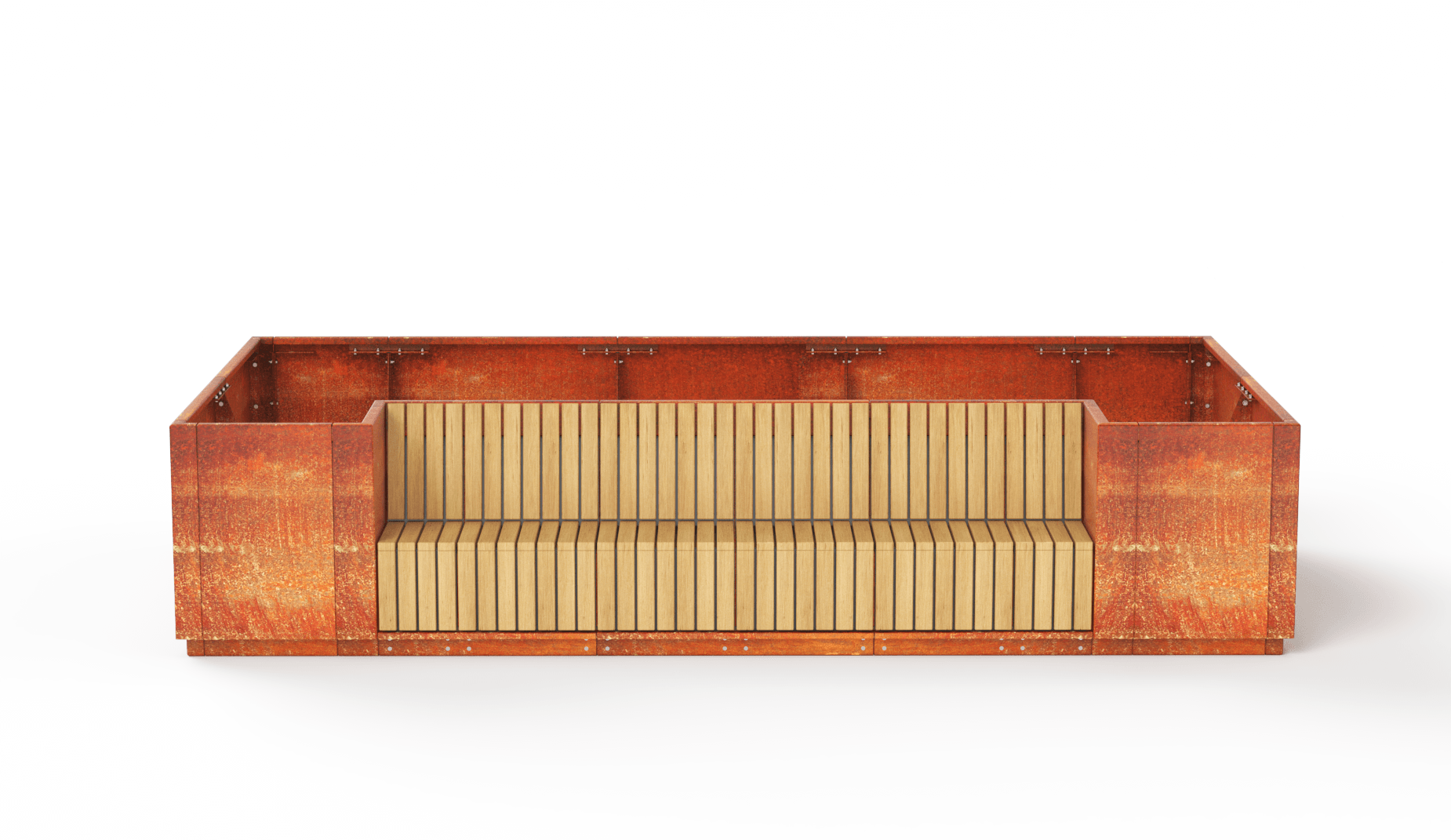 R-FF4007-F-BR CUBIT Planter Seating Combo- View 3 – 1850×1071