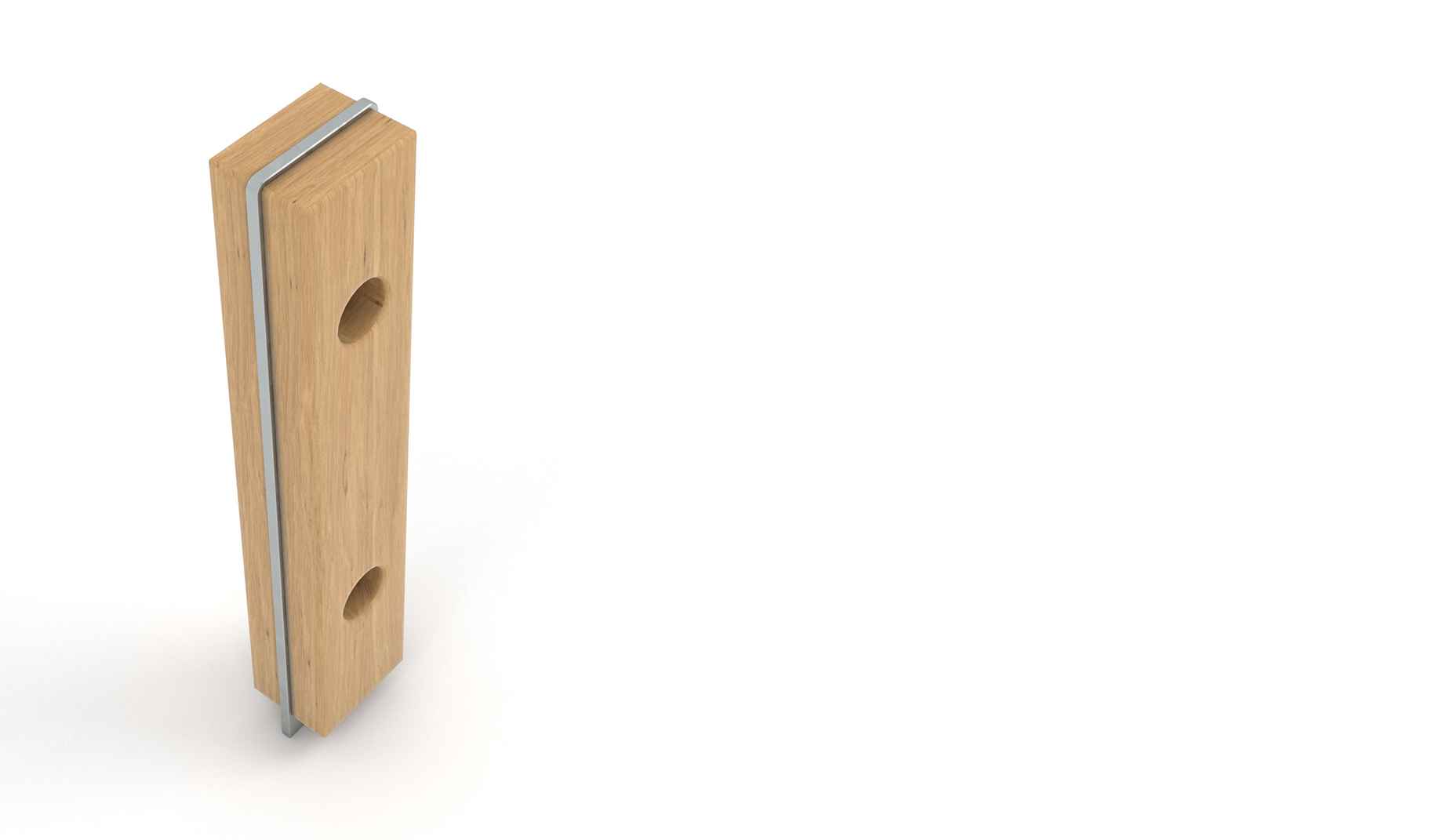Quay Bollard Cycle Stand in hardwood Factory Furniture