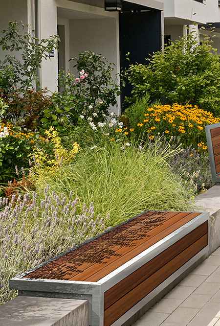 Util Wall Bench in hardwood Factory Furniture