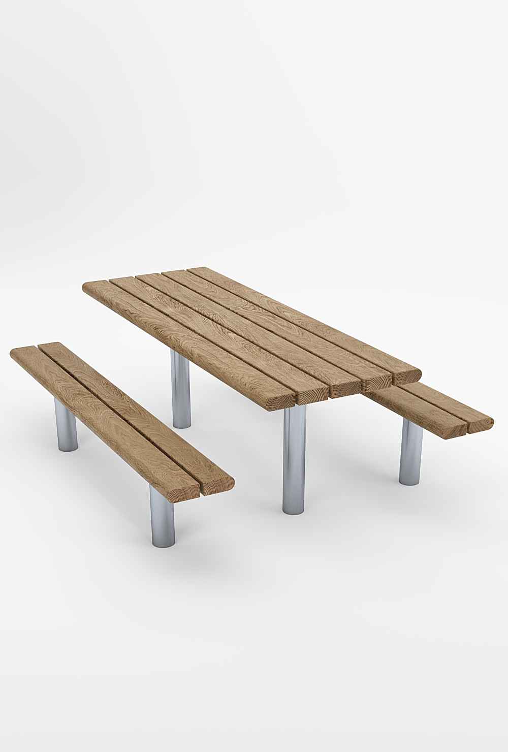 Scroll picnic set in hardwood Factory Furniture