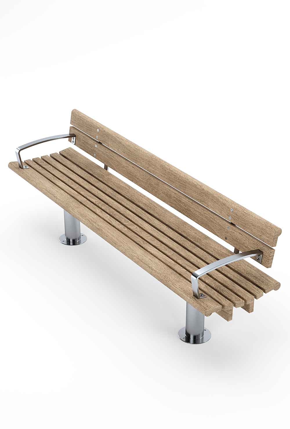 Scroll seat in hardwood Factory Furniture