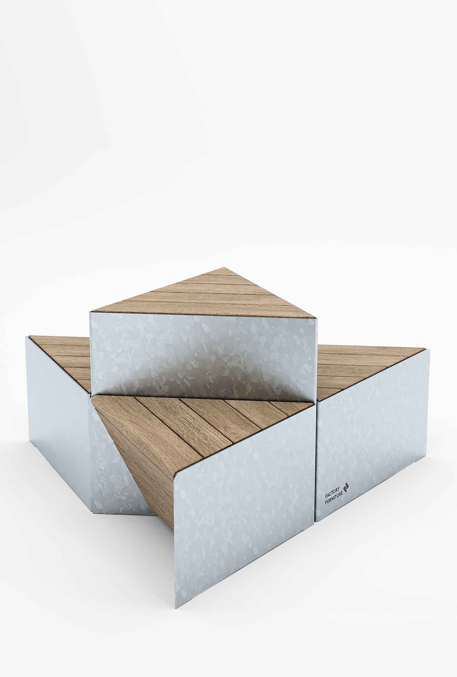 Sonobe table in hardwood Factory Furniture