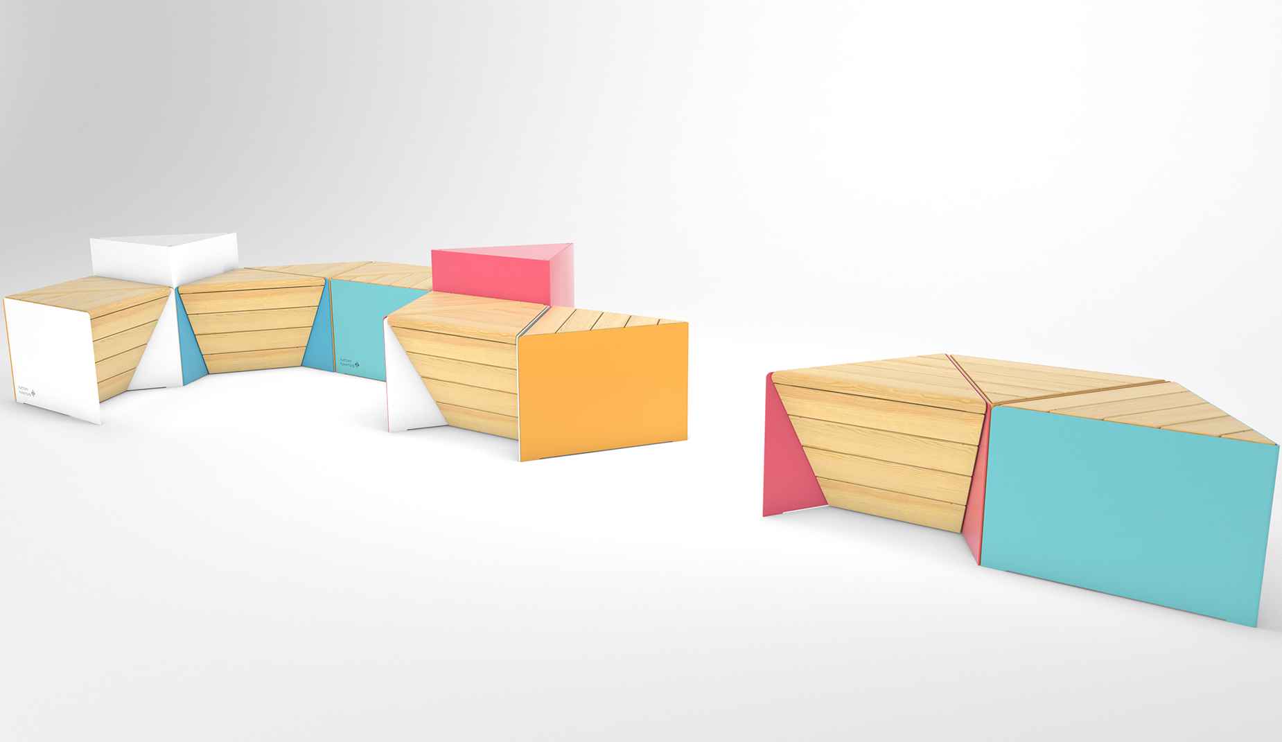 Sonobe table in hardwood Factory Furniture