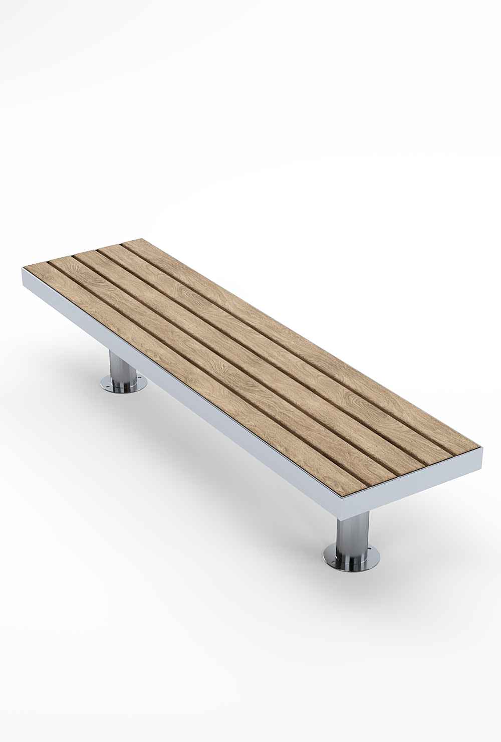 Straight Tree bench in hardwood Factory Furniture