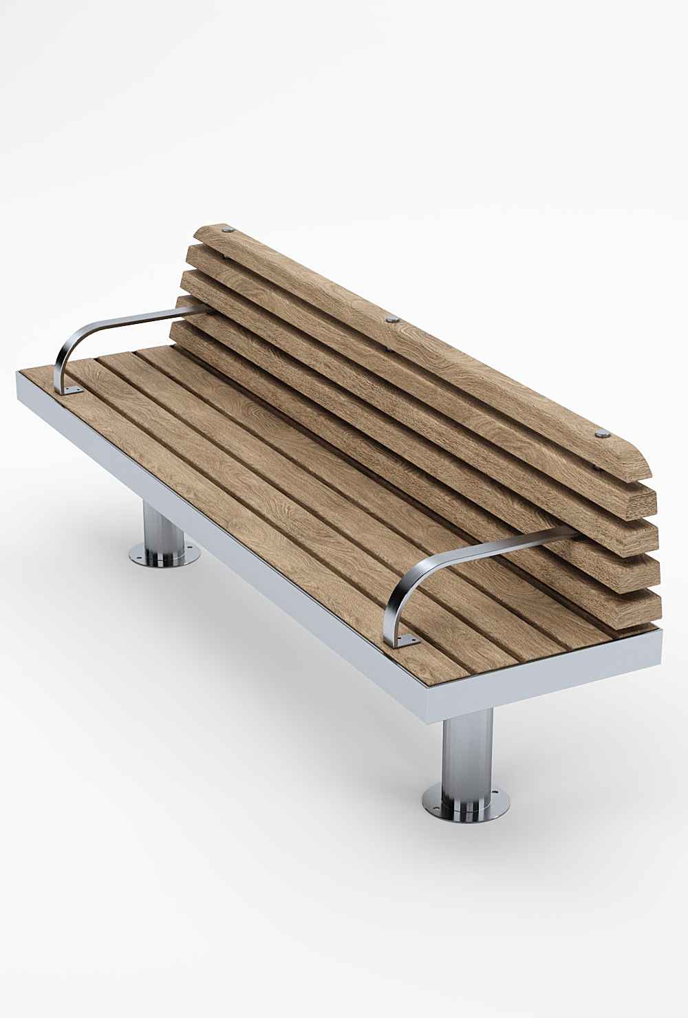 Straight Tree seat in hardwood Factory Furniture