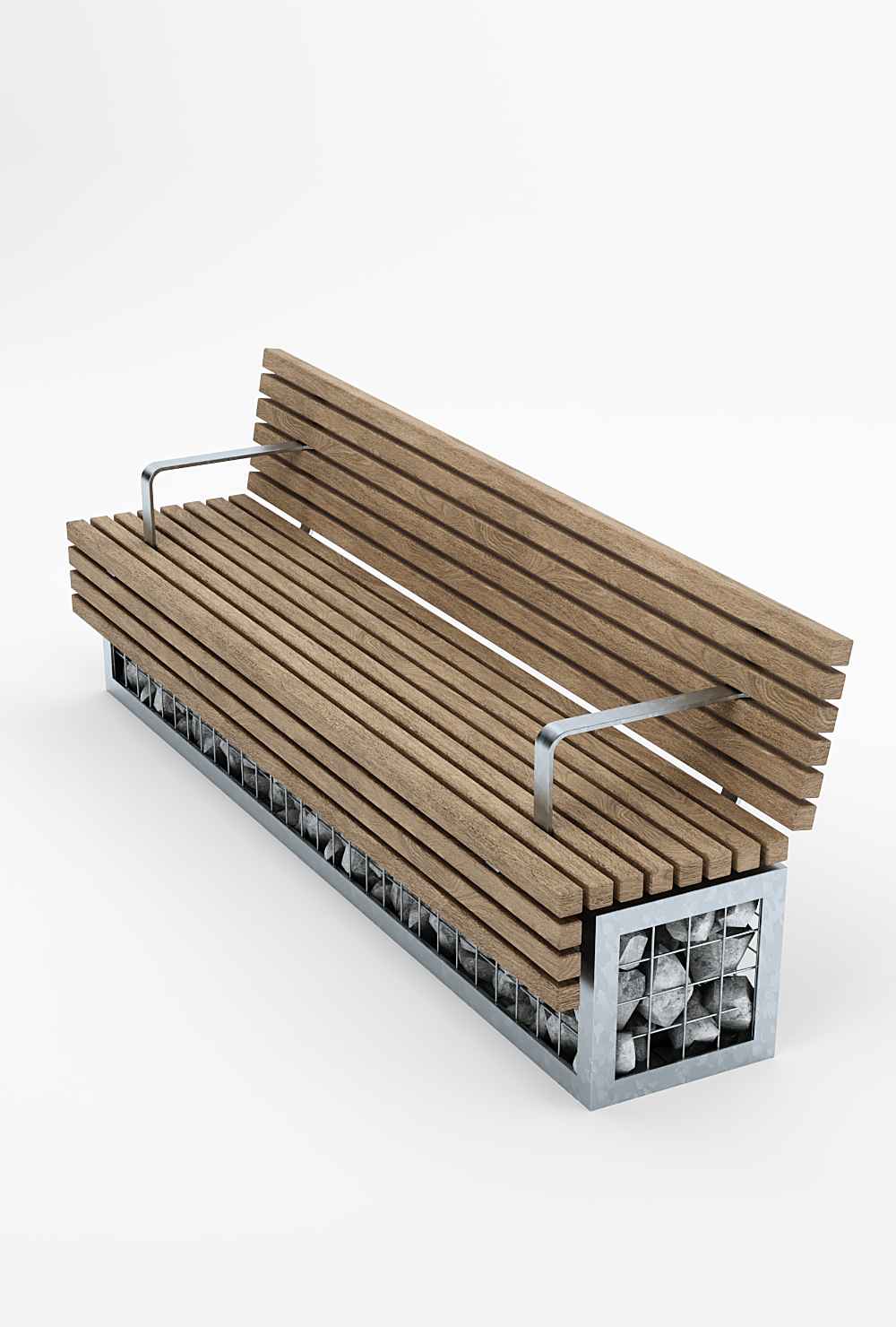 Gabion Tord seat in hardwood Factory Furniture