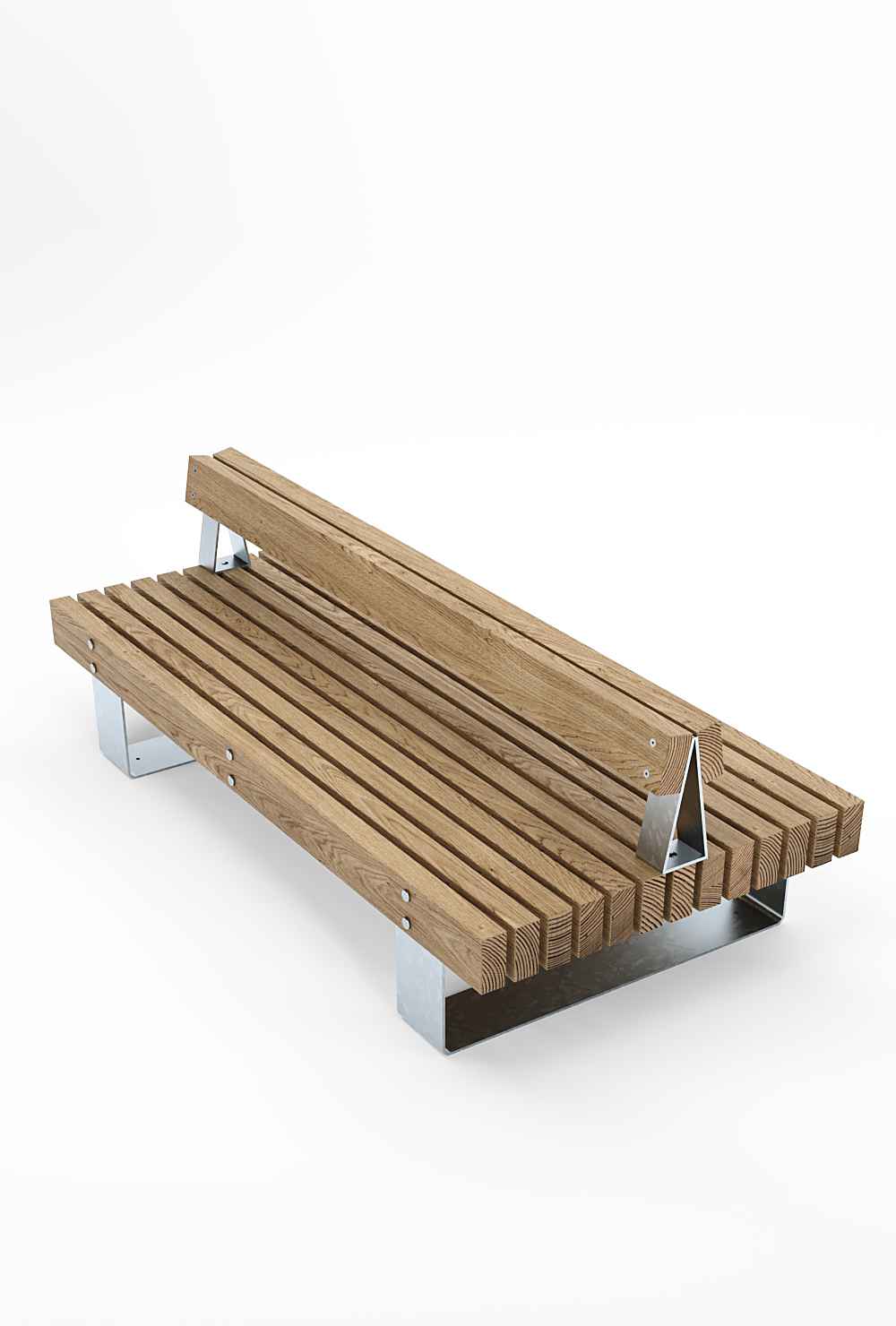 Quay Double seat in hardwood Factory Furniture