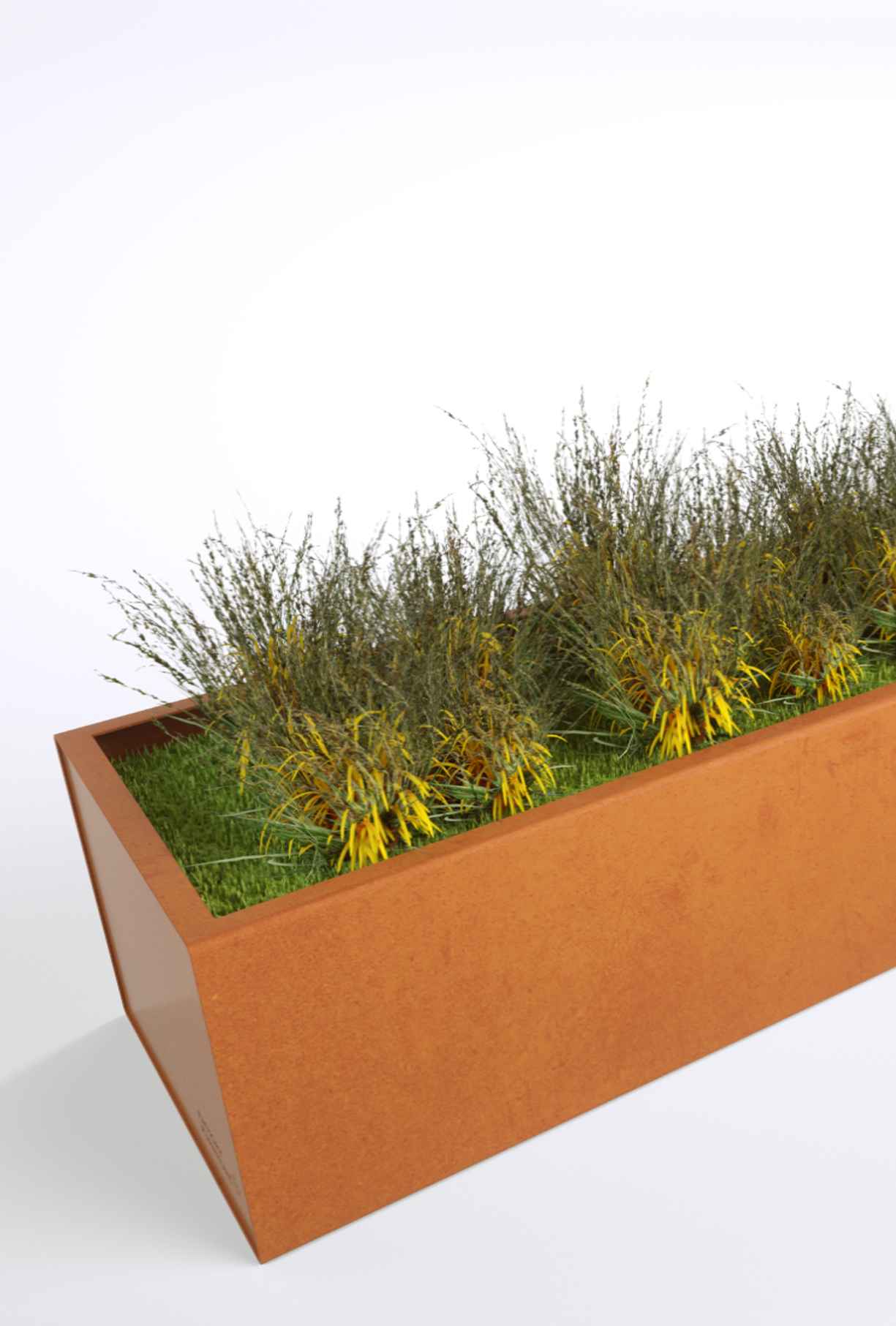 Rakt Planter in steel Factory Furniture